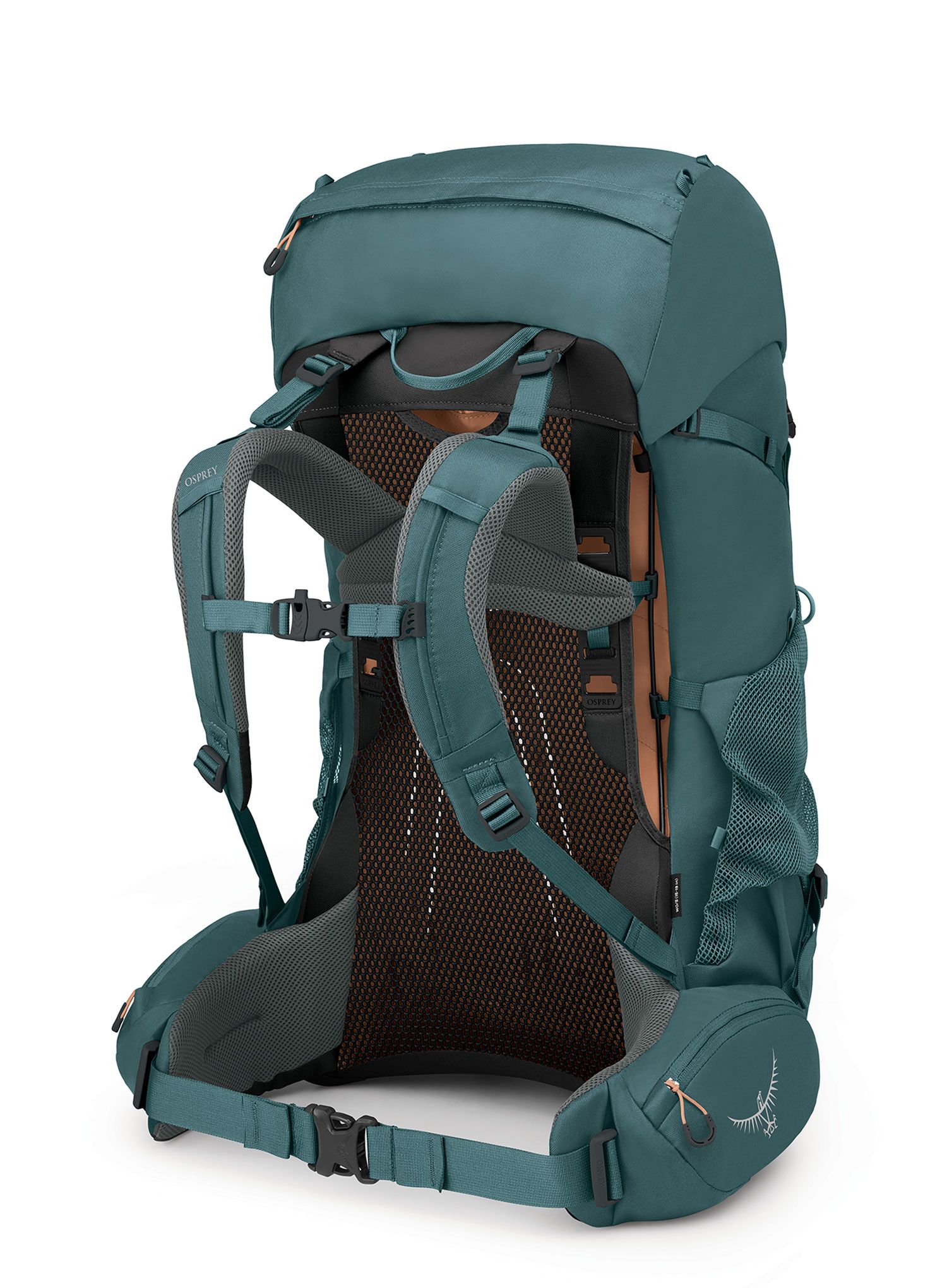 Ženski pohodniški nahrbtnik Osprey Renn 65 - cascade blue/melon orange