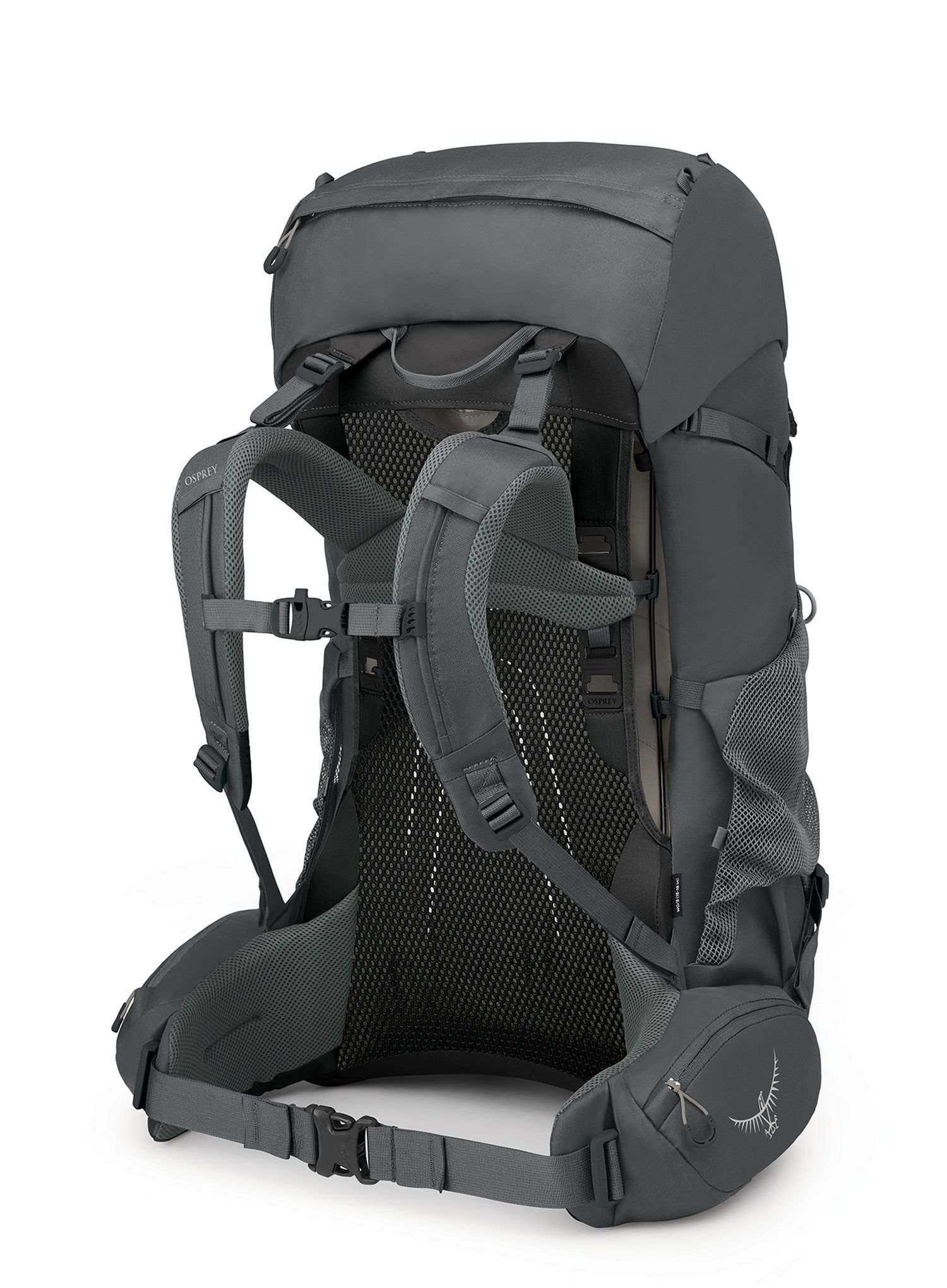 Ženski pohodniški nahrbtnik Osprey Renn 65 - dark charcoal/gray wolf