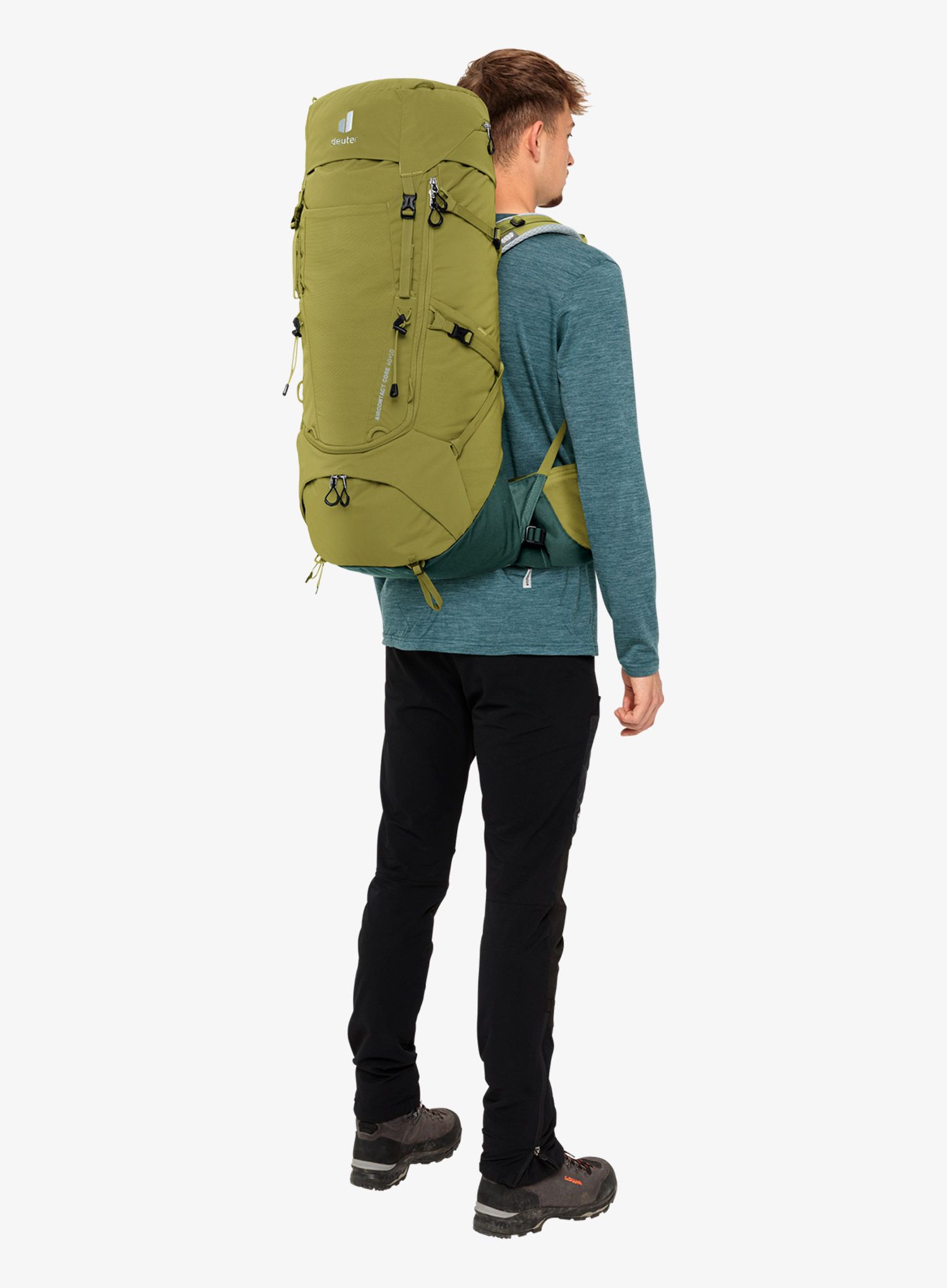 Pohodniški nahrbtnik Deuter Aircontact Core 40+10 - cactus/ivy