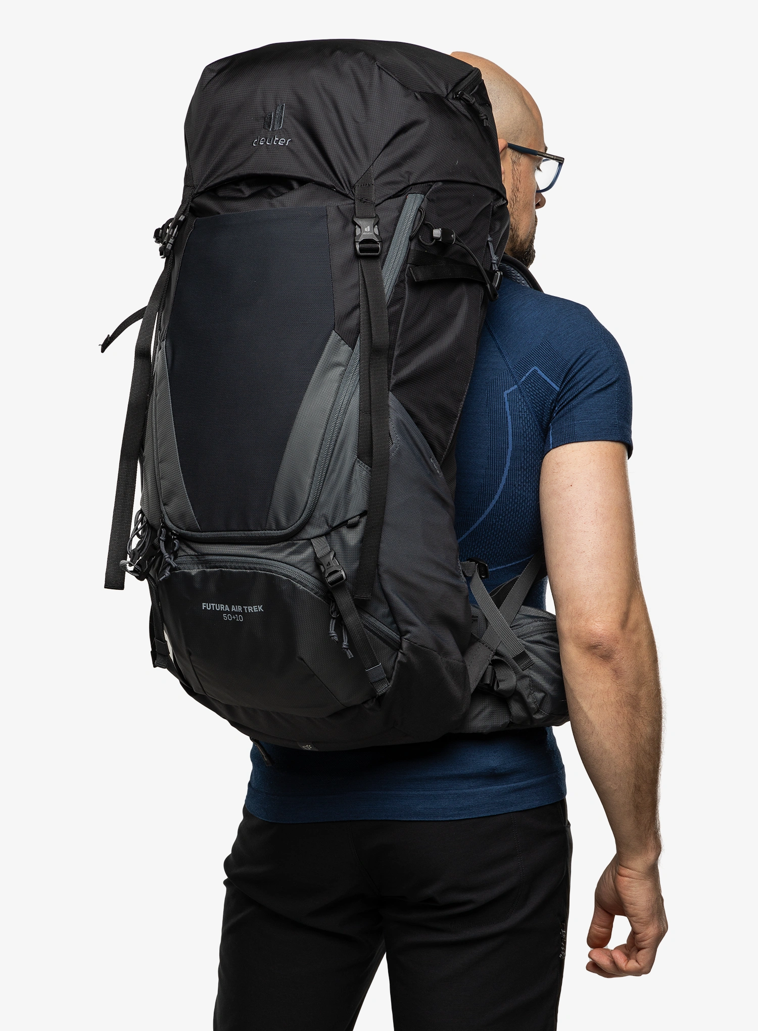 Pohodniški nahrbtnik Deuter Futura Air Trek 50 + 10 - black/graph