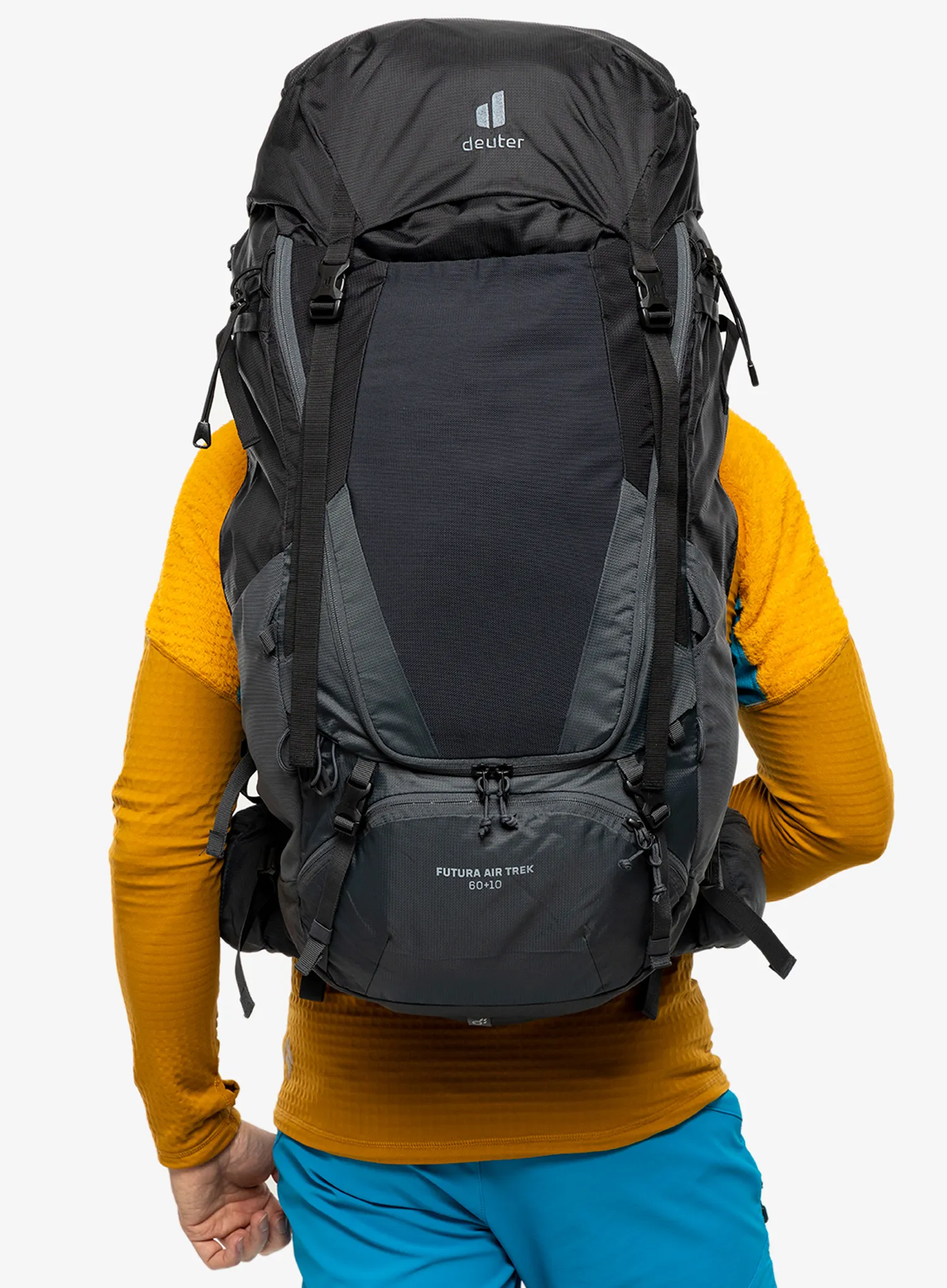 Pohodniški nahrbtnik Deuter Futura Air Trek 60 + 10 - black/graphite