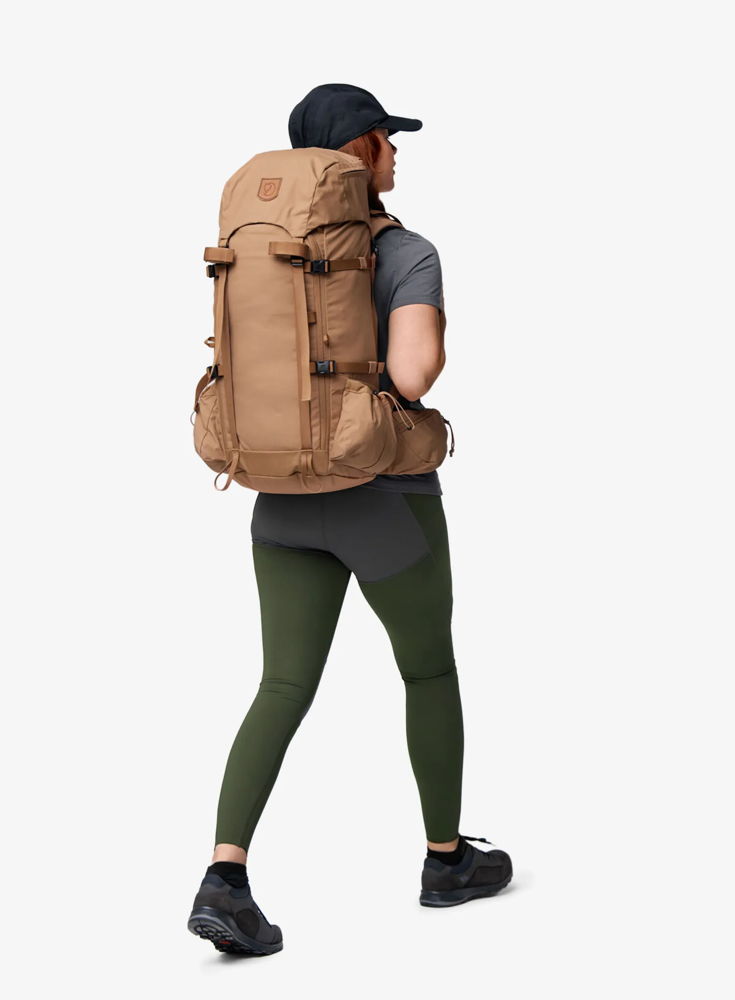 Pohodniški nahrbtnik Fjallraven Kajka 35 - khaki dust