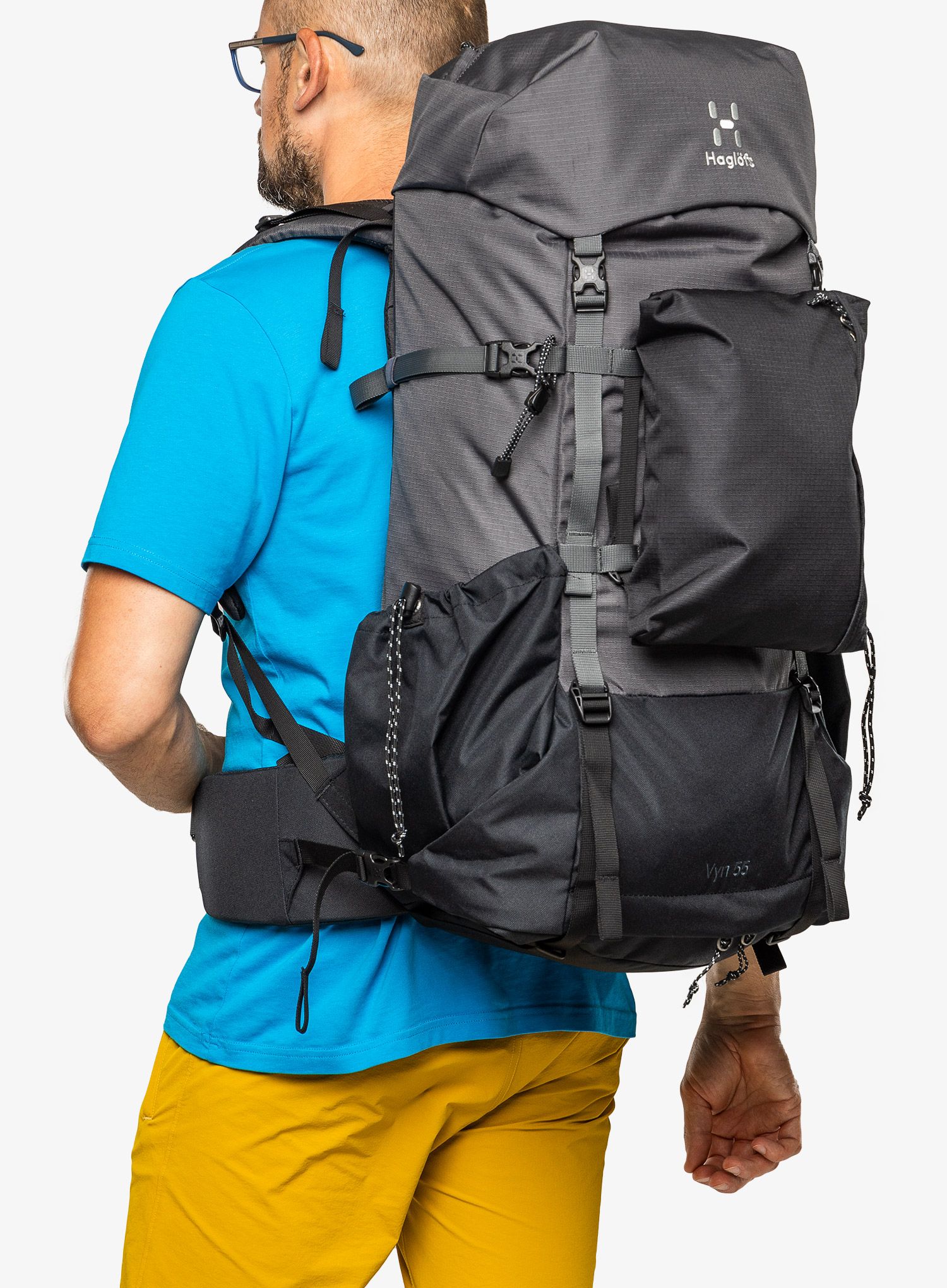 Nahrbtnik Haglofs VYN 55 - magnetite/true black