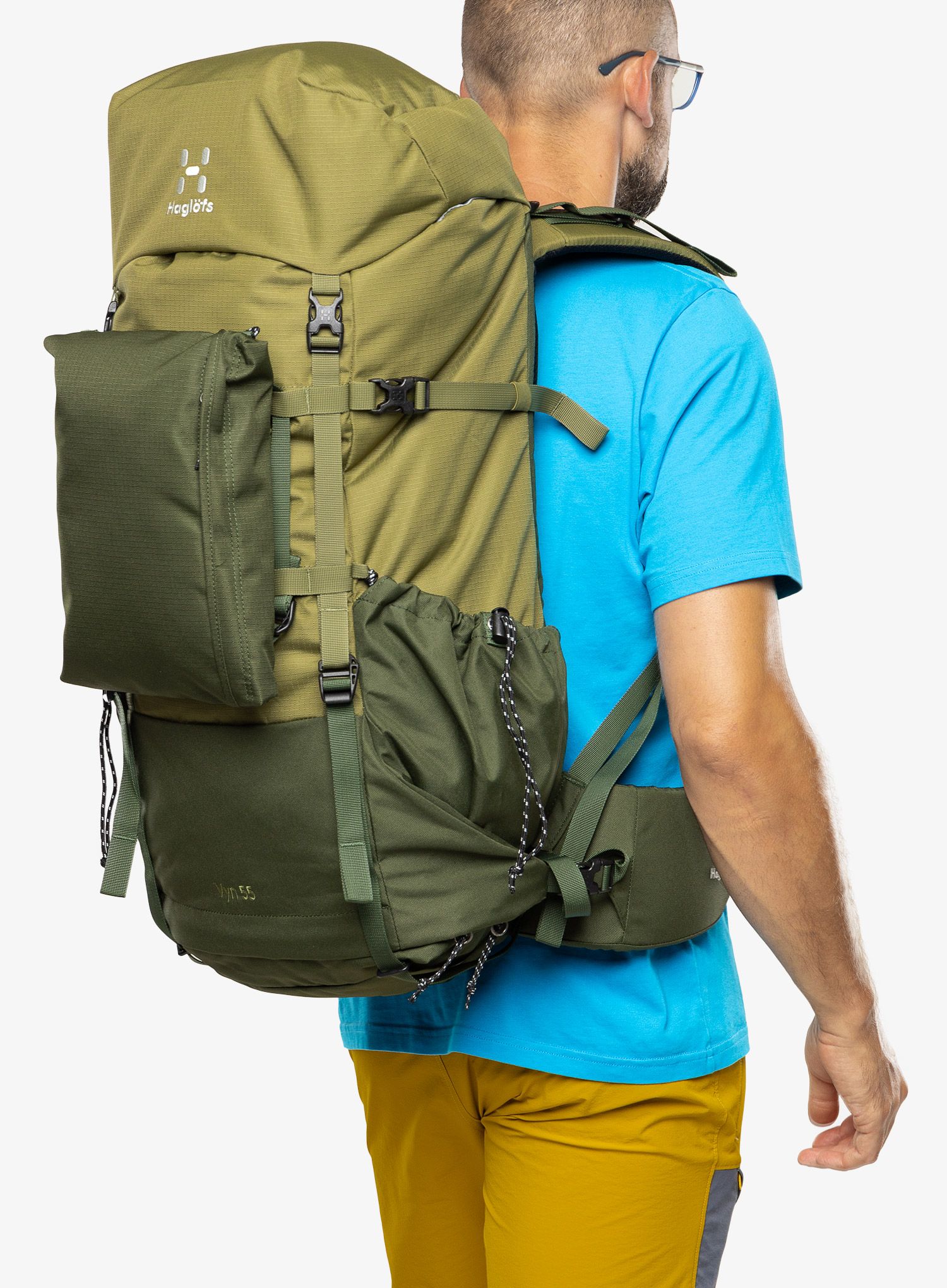 Nahrbtnik Haglofs VYN 55 - seaweed green/olive green