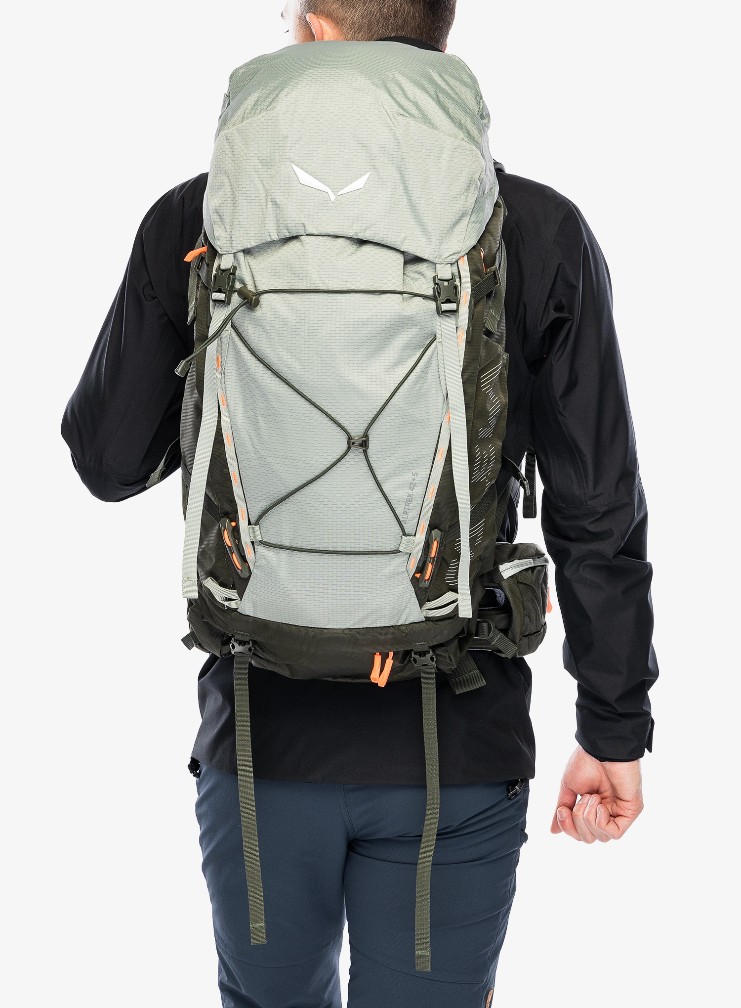 Pohodniški nahrbtnik Salewa Alptrek 42+5 BP - shadow/dark olive