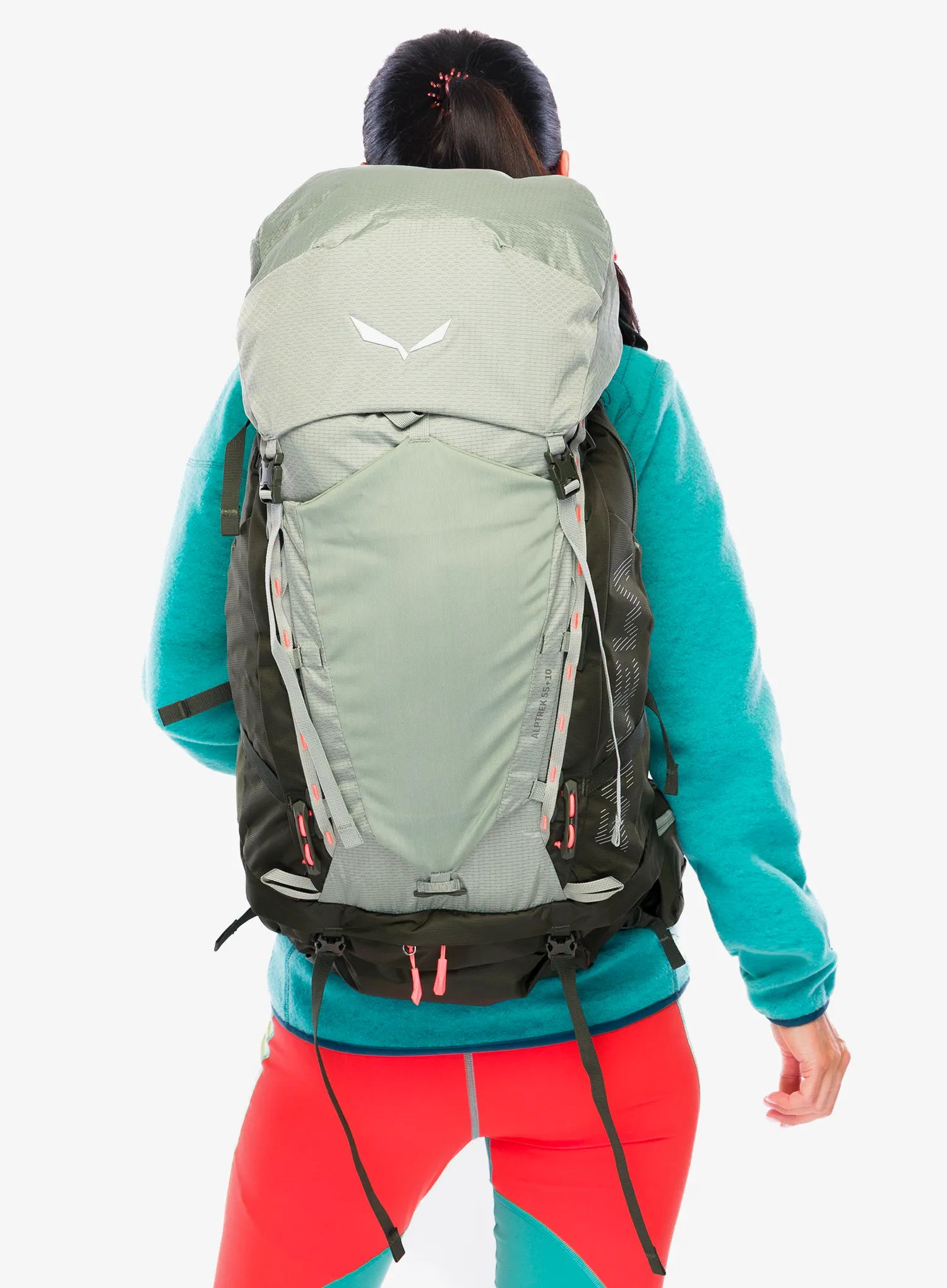 Pohodniški nahrbtnik Salewa Alptrek 55+10 BP - shadow/dark olive