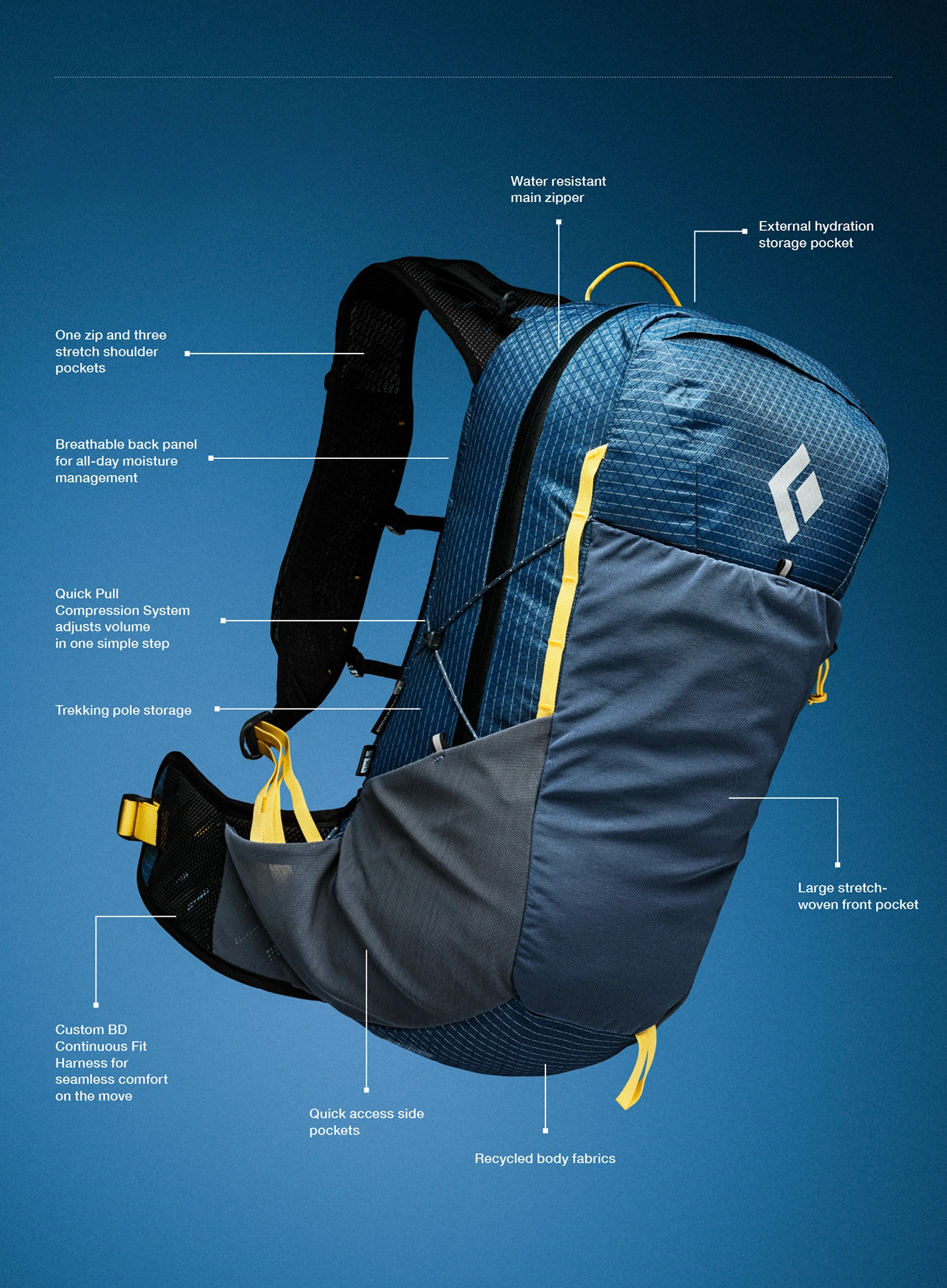 Pohodniški nahrbtnik Black Diamond Pursuit 25 Backpack - black