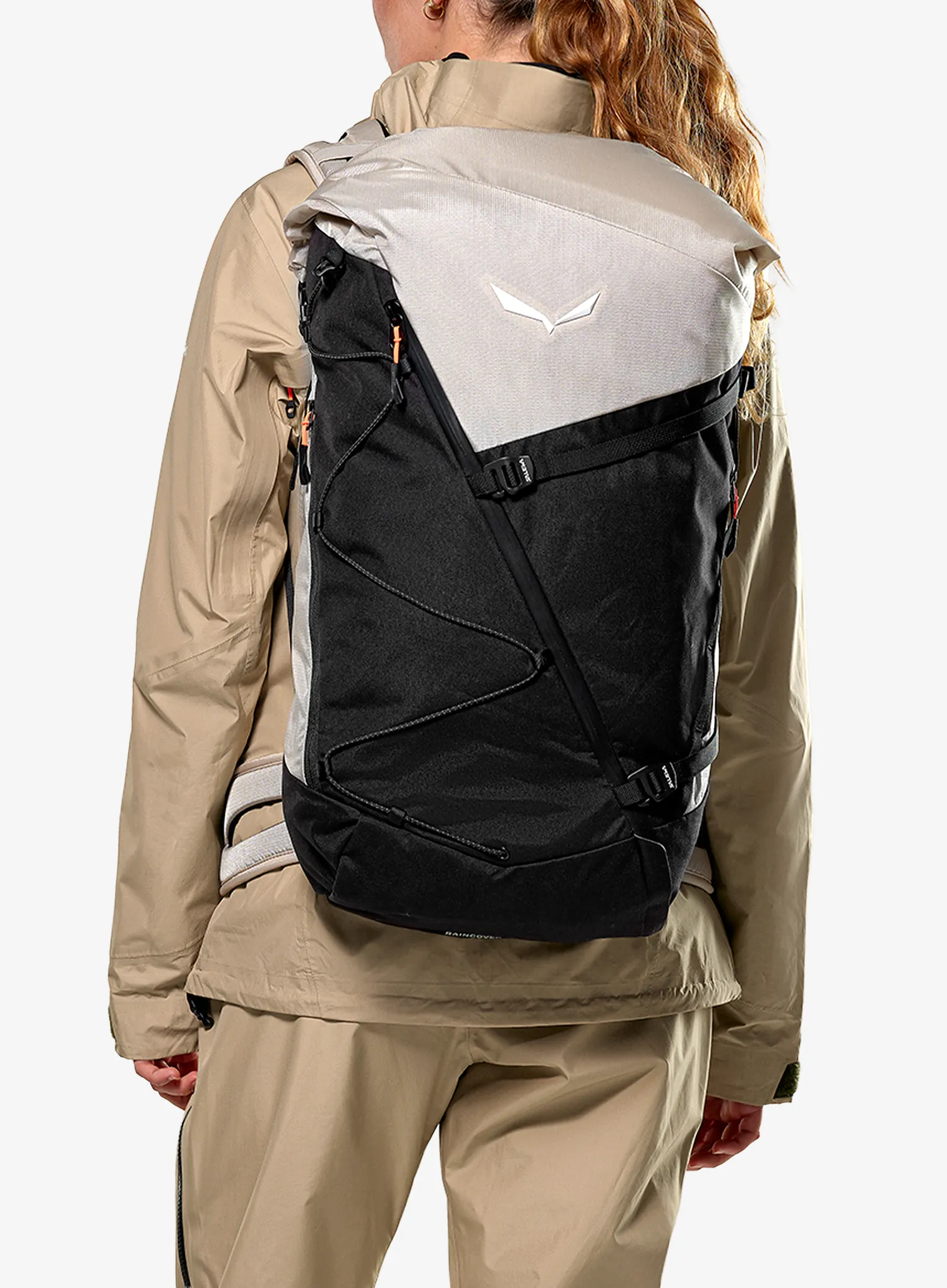 Ženski pohodniški nahrbtnik Salewa Puez 32+5L BP - black out/oatmeal