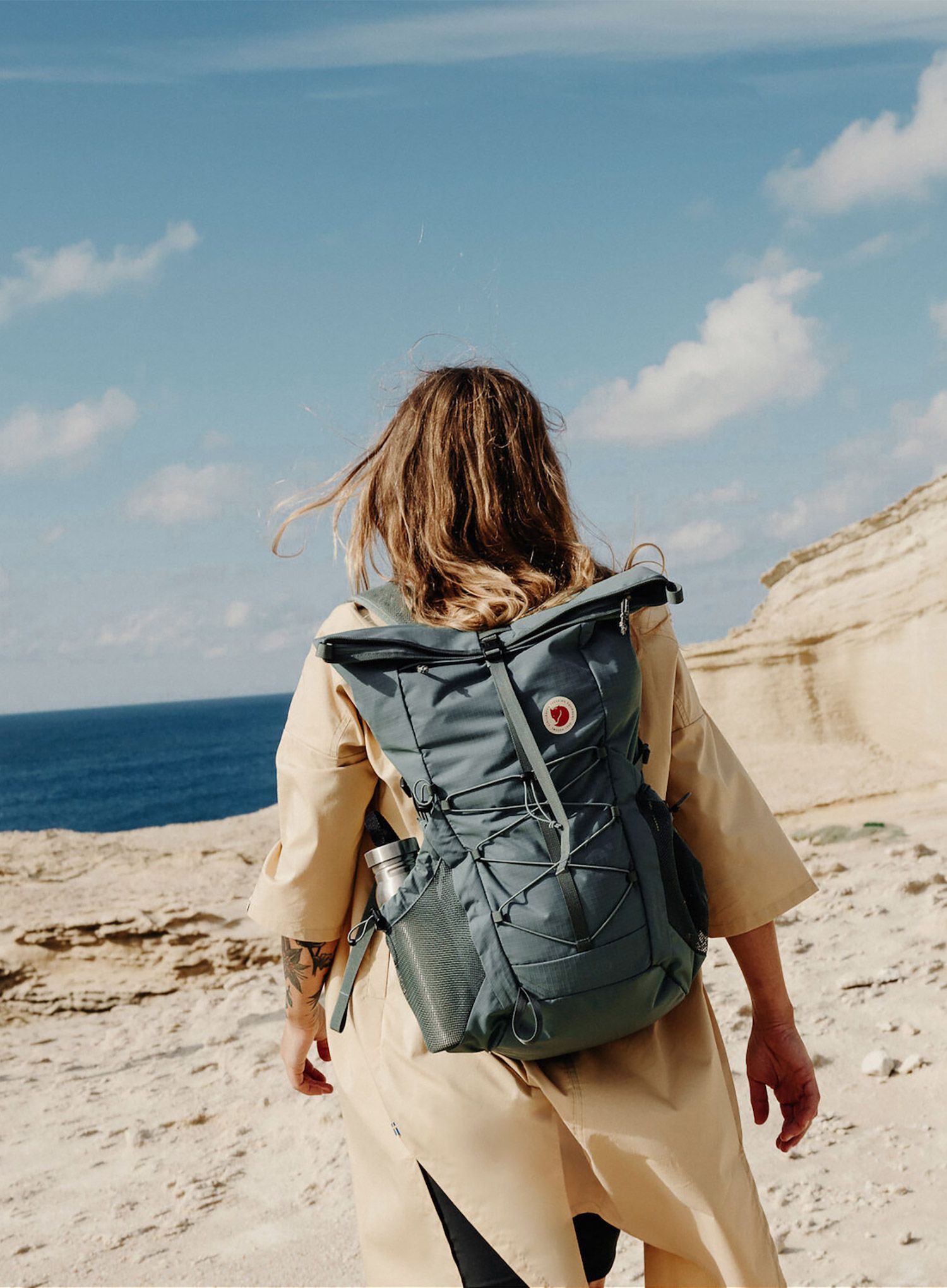 Pohodniški nahrbtnik Fjallraven Abisko Hike Foldsack - navy