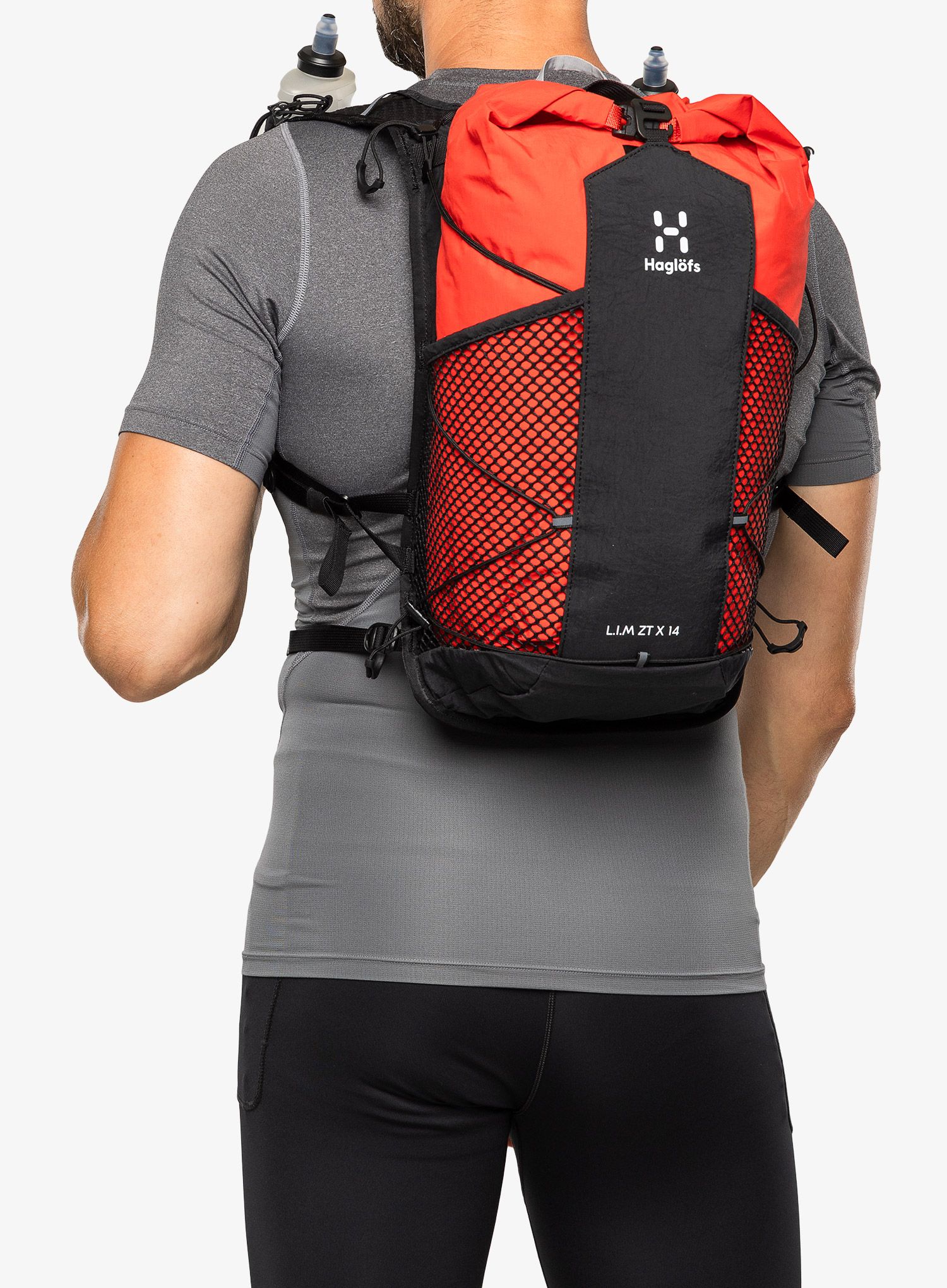 Nahrbtnik Haglofs L.I.M ZT 14 - true black/zenith red