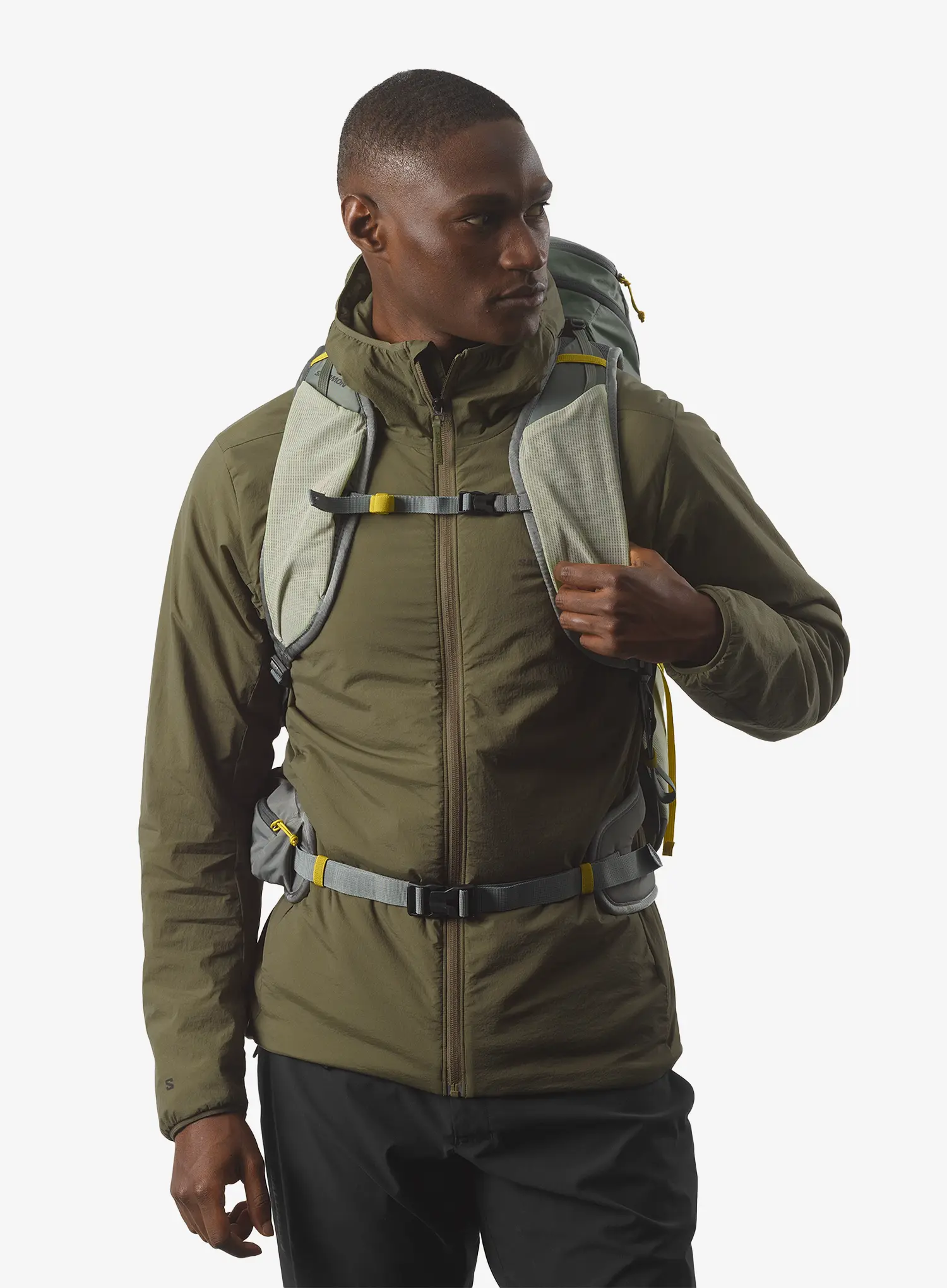 Pohodniški nahrbtnik Salomon Aerotrek 30 - sage/seagrass/iron