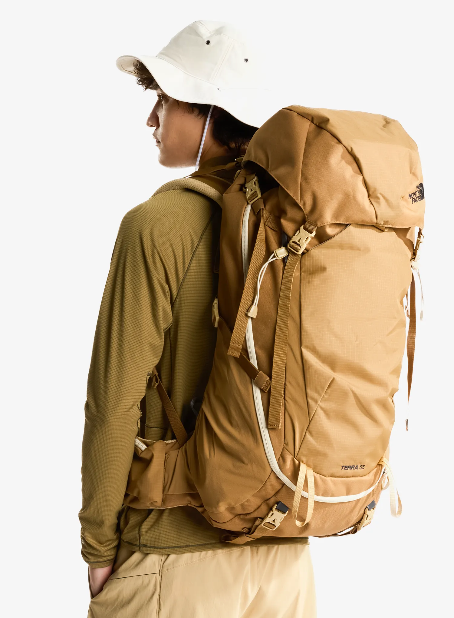 Pohodniški nahrbtnik The North Face Terra 55 - utility brown/khaki stone