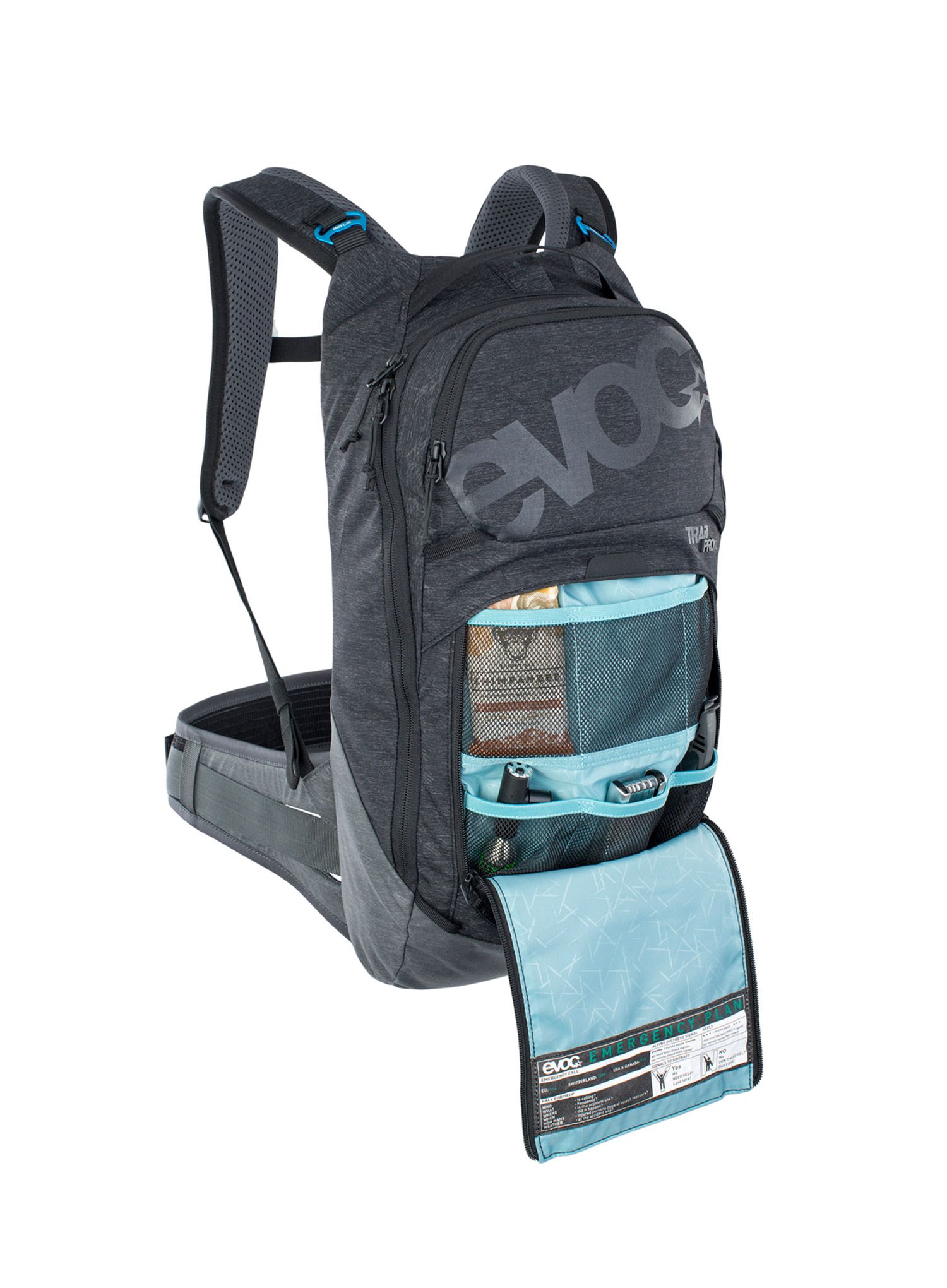 MTB nahrbtnik Evoc Trail Pro 10 - black/carbon grey