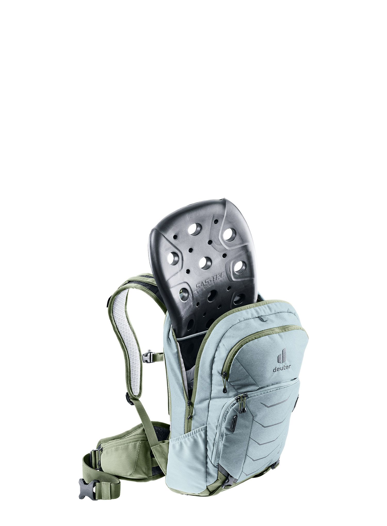 Ženski kolesarski nahrbtnik Deuter Attack 14 SL - sage/khaki