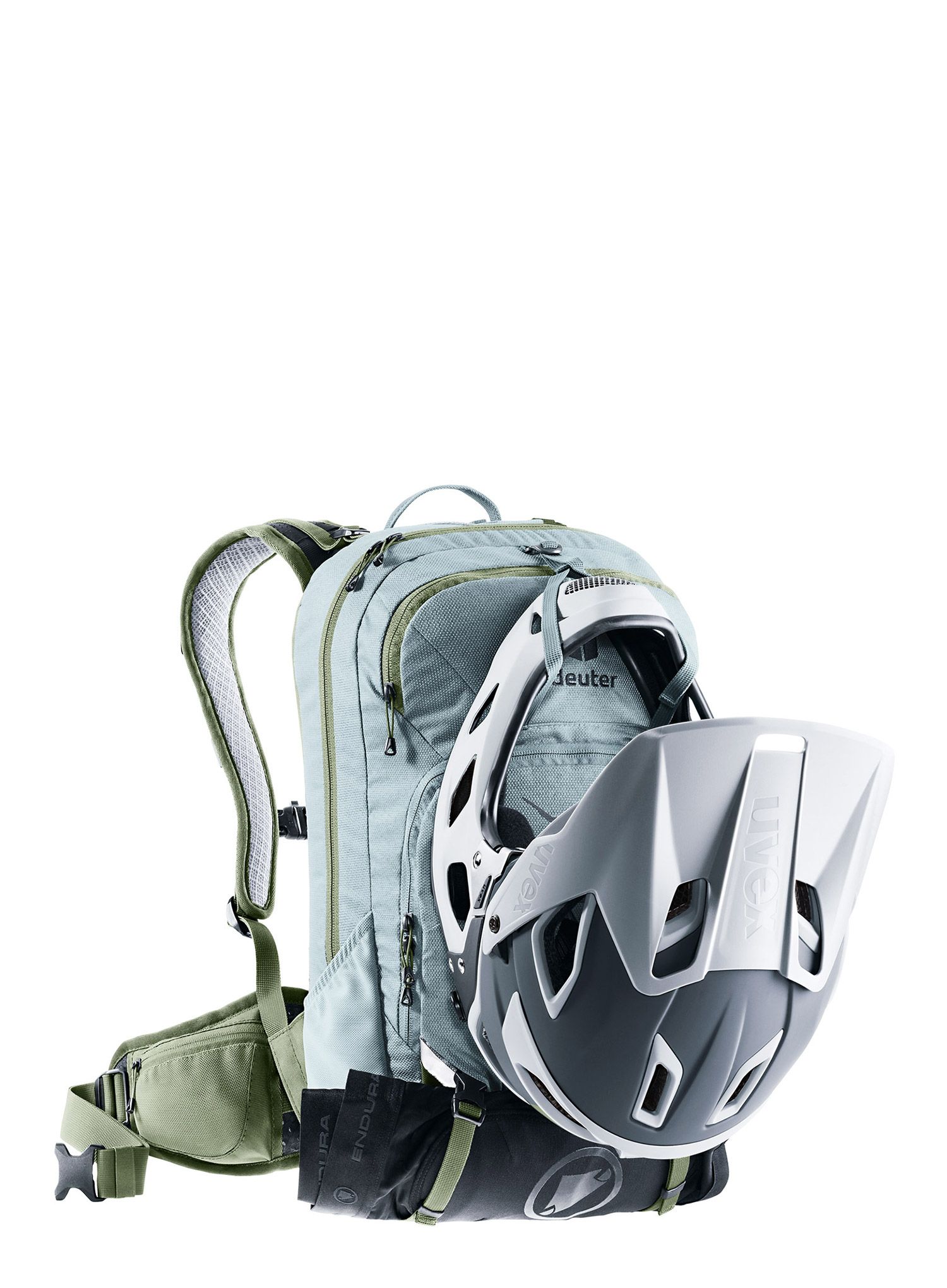 Ženski kolesarski nahrbtnik Deuter Attack 14 SL - sage/khaki
