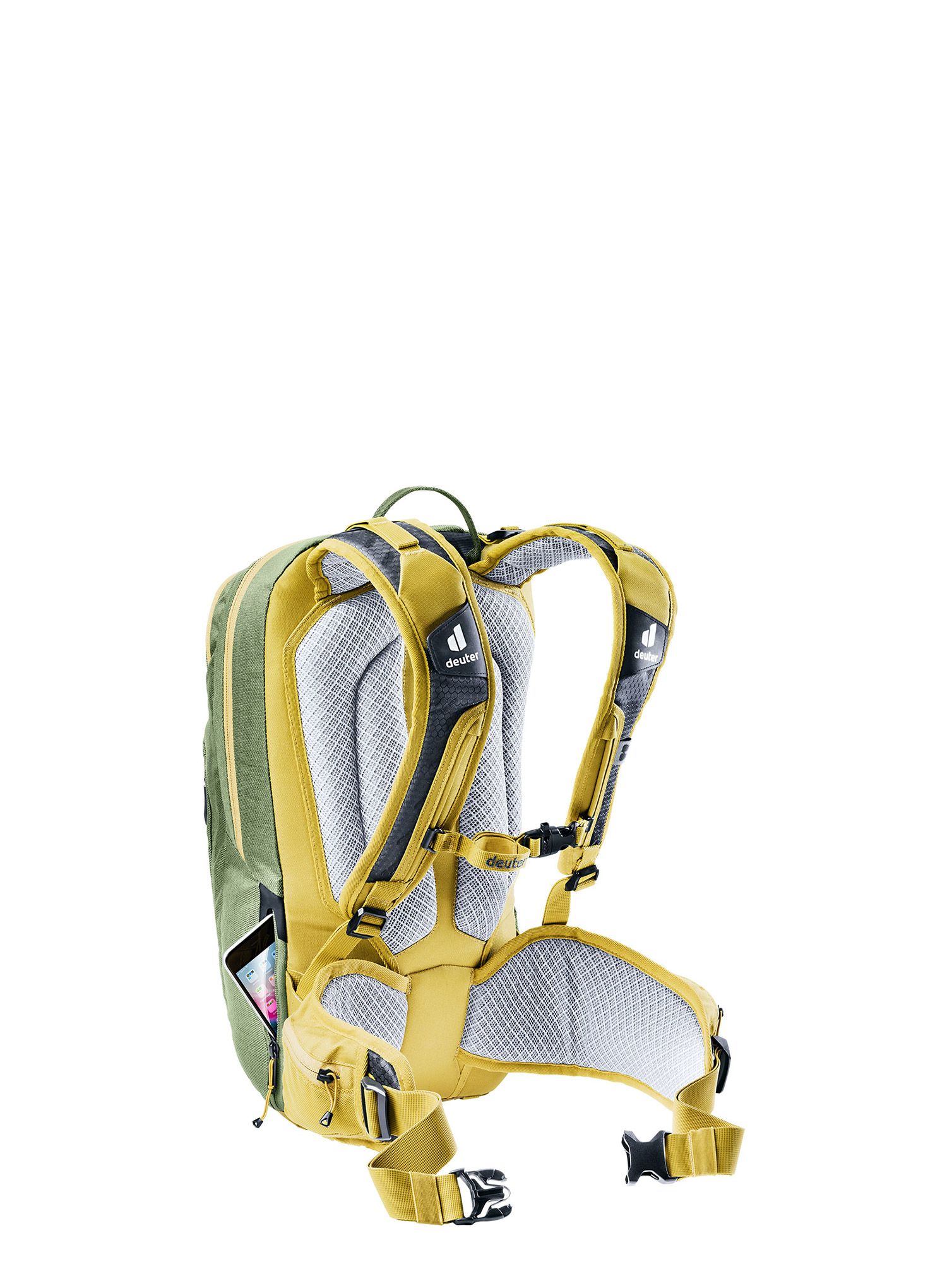 Kolesarski nahrbtnik Deuter Attack 16 - khaki/turmeric