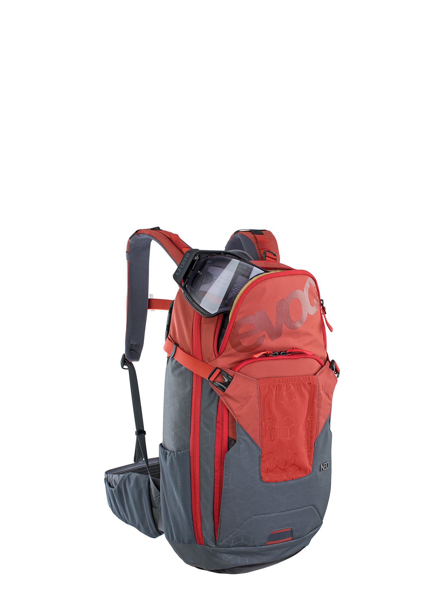 Kolesarski nahrbtnik EVOC Neo 16 - chili red/carbon grey