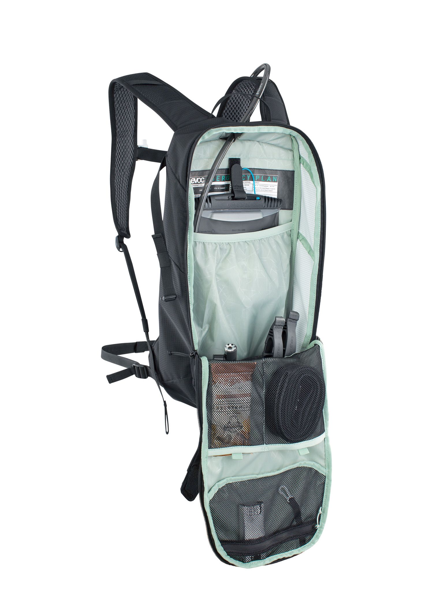 Kolesarski nahrbtnik Evoc Ride 8 + 2L Bladder - black