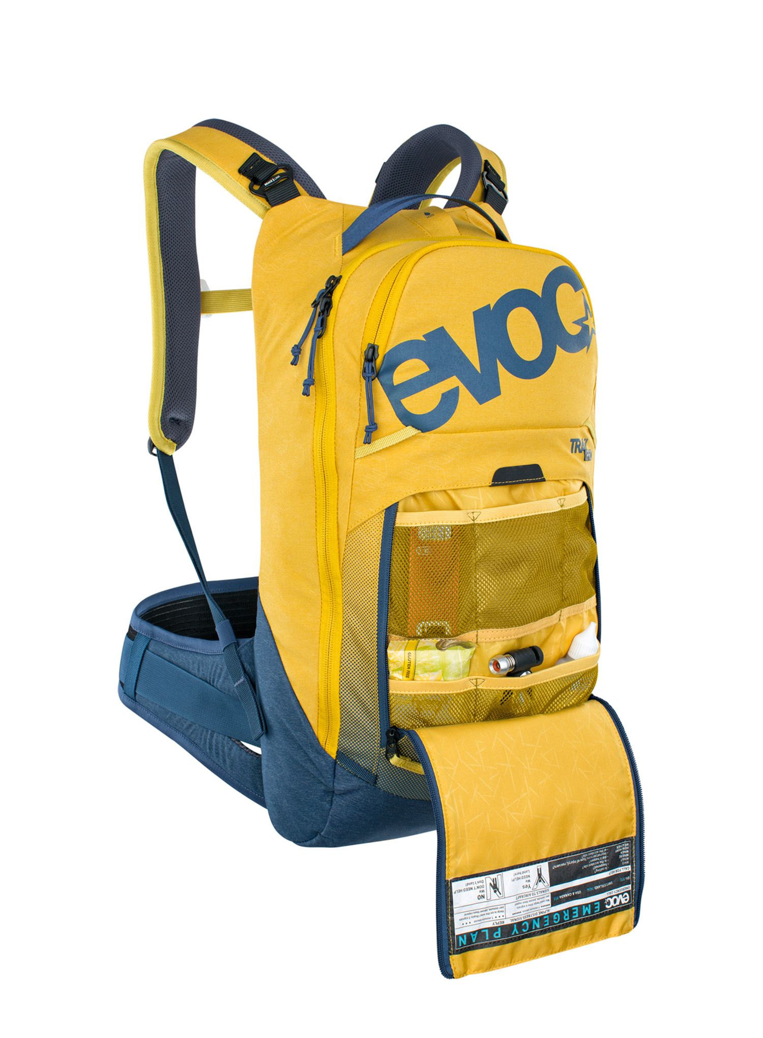Kolesarski nahrbtnik Evoc Trail Pro 10 - curry/denim