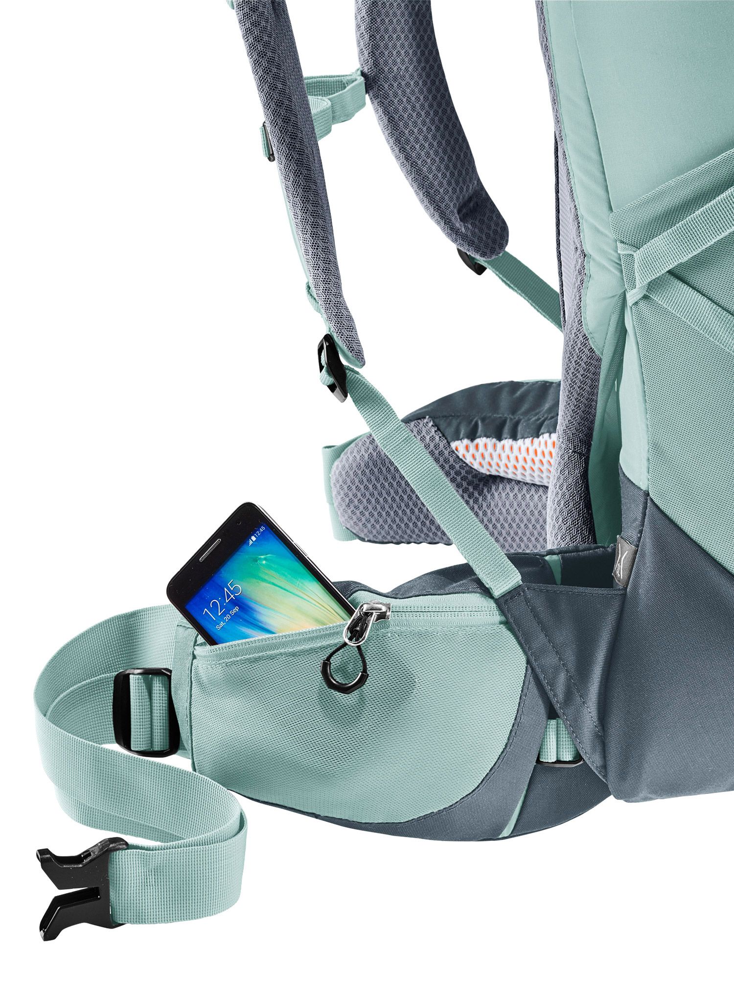 Ženski pohodniški nahrbtnik Deuter Aircontact Core 35+10 SL - jade/graphite