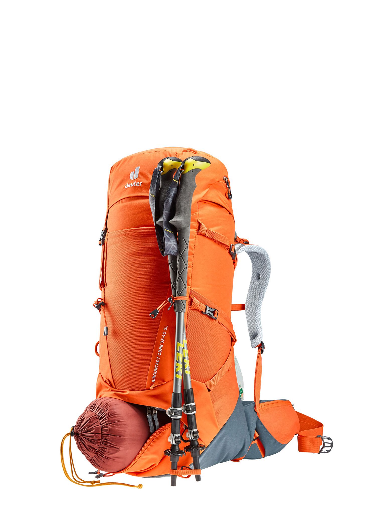 Ženski pohodniški nahrbtnik Deuter Aircontact Core 35+10 SL - paprika/graphite