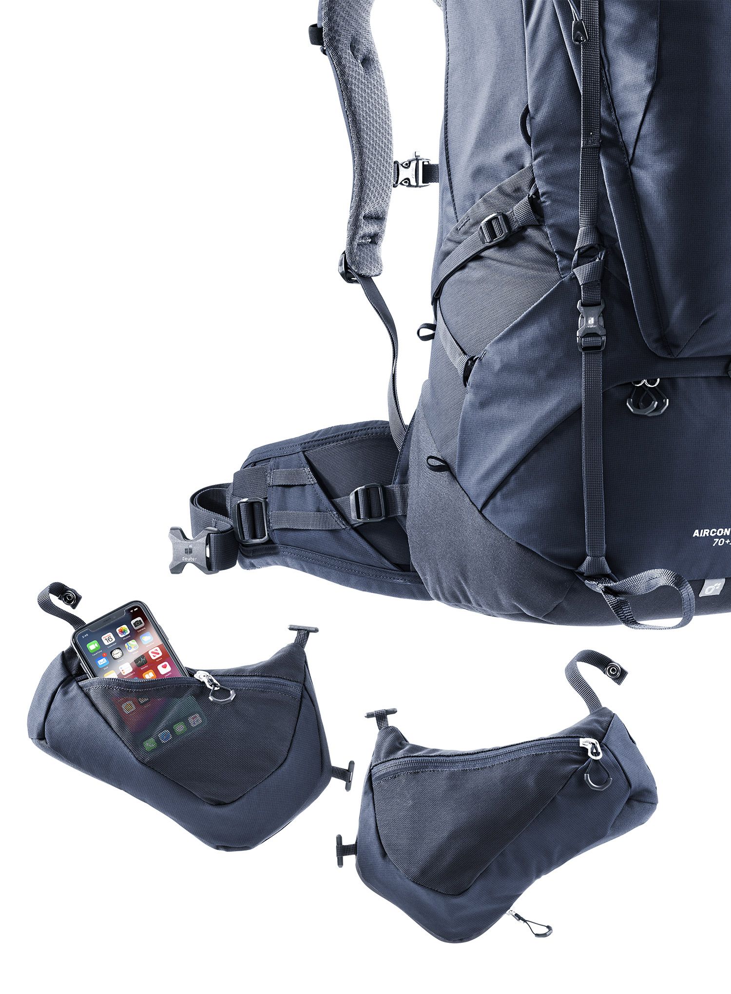 Pohodniški nahrbtnik Deuter Aircontact X 70+15 - ink