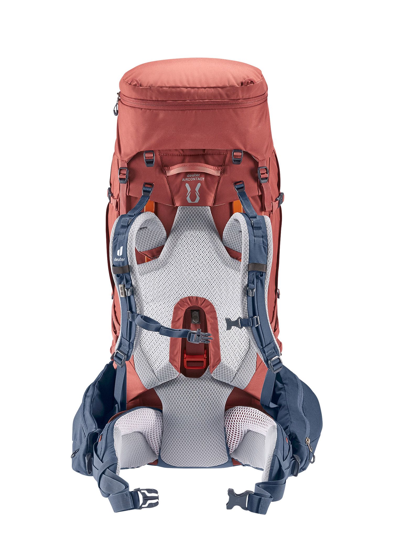 Ženski pohodniški nahrbtnik Deuter Aircontact X 70+15 SL - redwood/ink