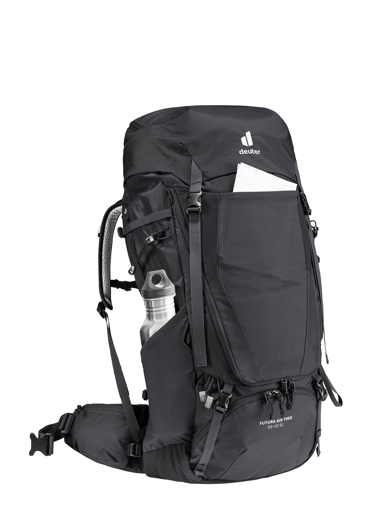 Ženski pohodniški nahrbtnik Deuter Futura Air Trek 55 + 10 SL - black/graphite