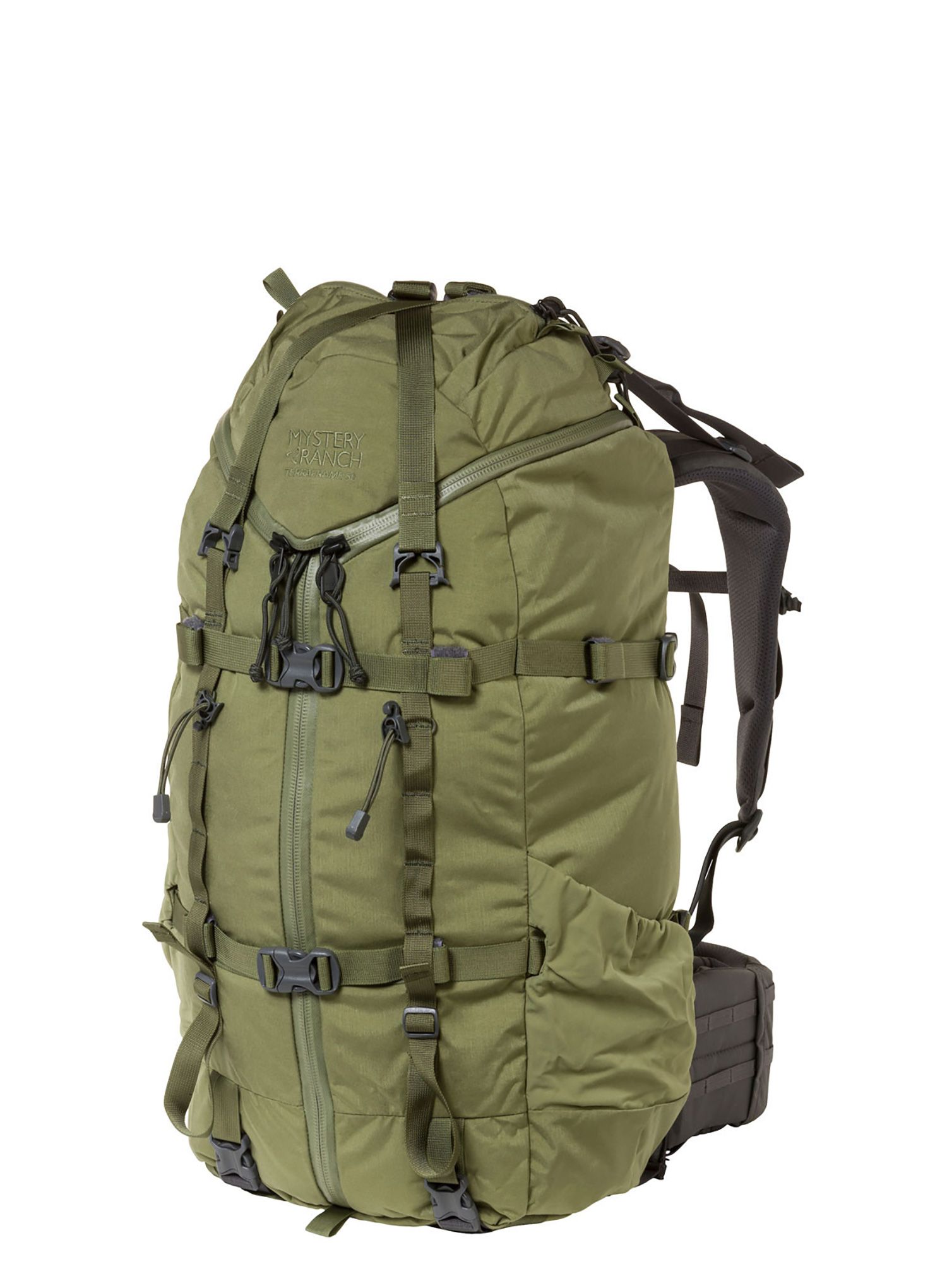Pohodniški nahrbtnik Mystery Ranch Terraframe 3-Zip 50 - loden