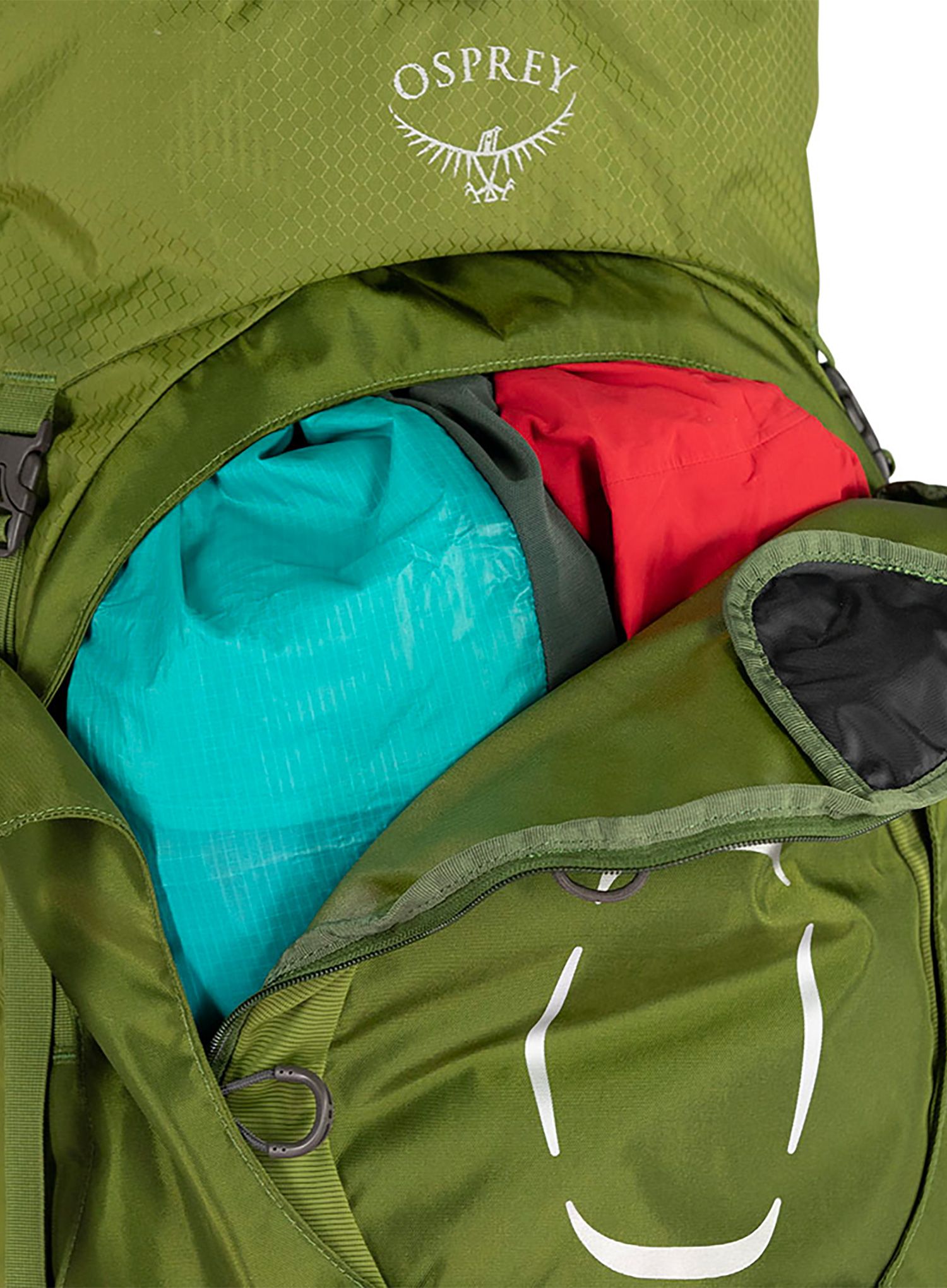 Pohodniški nahrbtnik Osprey Aether 55 - garlic mustard green