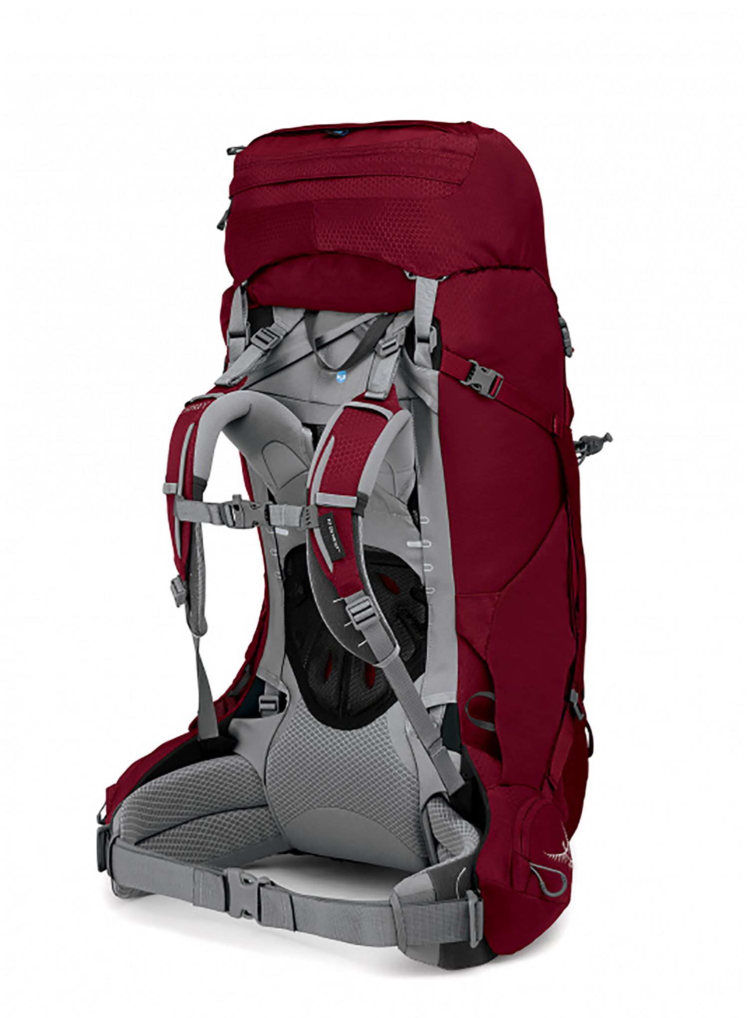 Ženski pohodniški nahrbtnik Osprey Ariel 65 - claret red