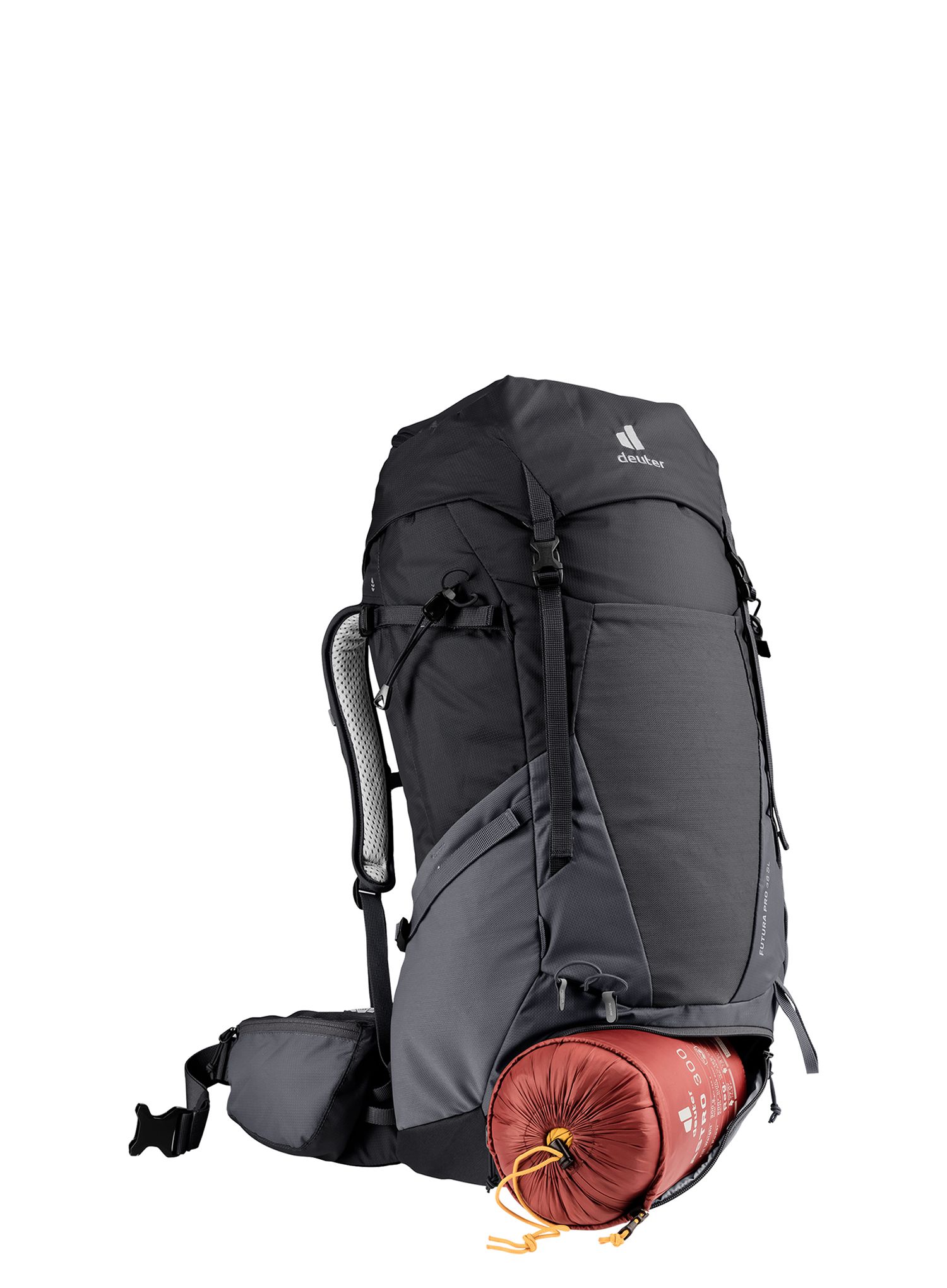 Pohodniški nahrbtnik Deuter Futura Pro 38 SL - black/graphite