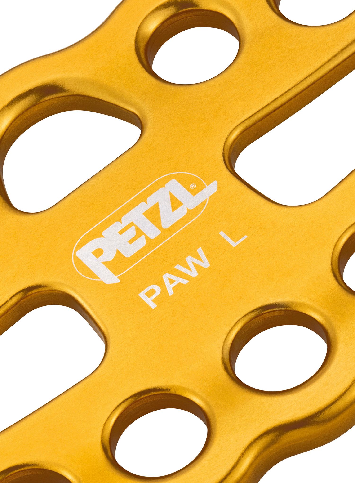 Sidriščna ploščica Petzl Paw L - yellow