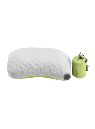 Napihljiv vzglavnik Cocoon Air-Core Hood/Camp Pillow - wasabi/grey