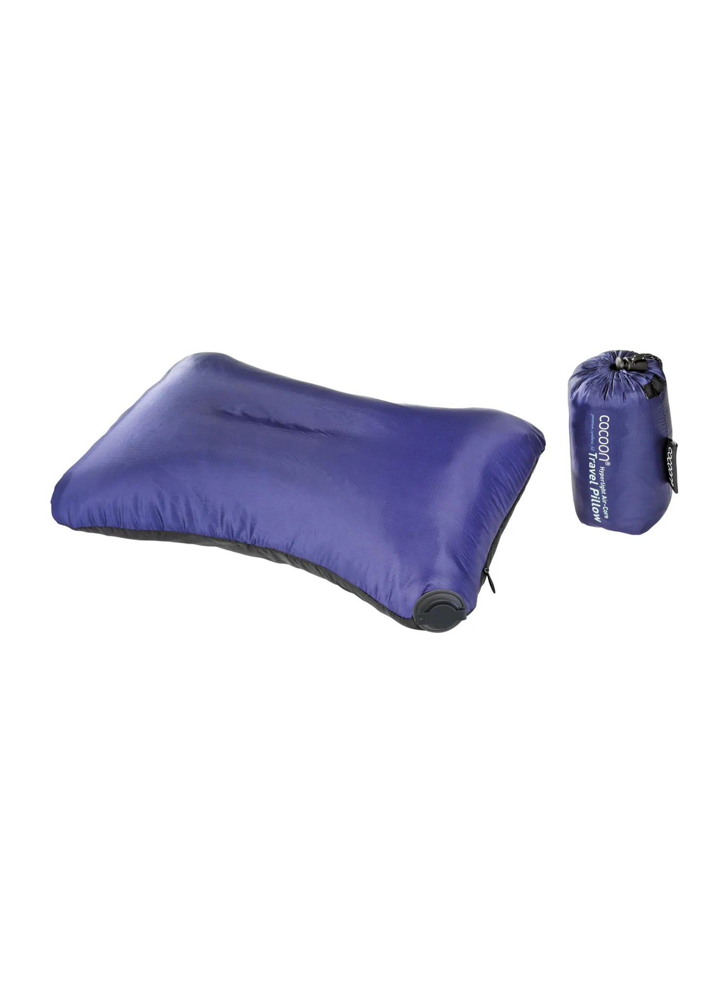 Potovalni vzglavnik Cocoon Air-Core Pillow - Hyperlight - black/dark blue