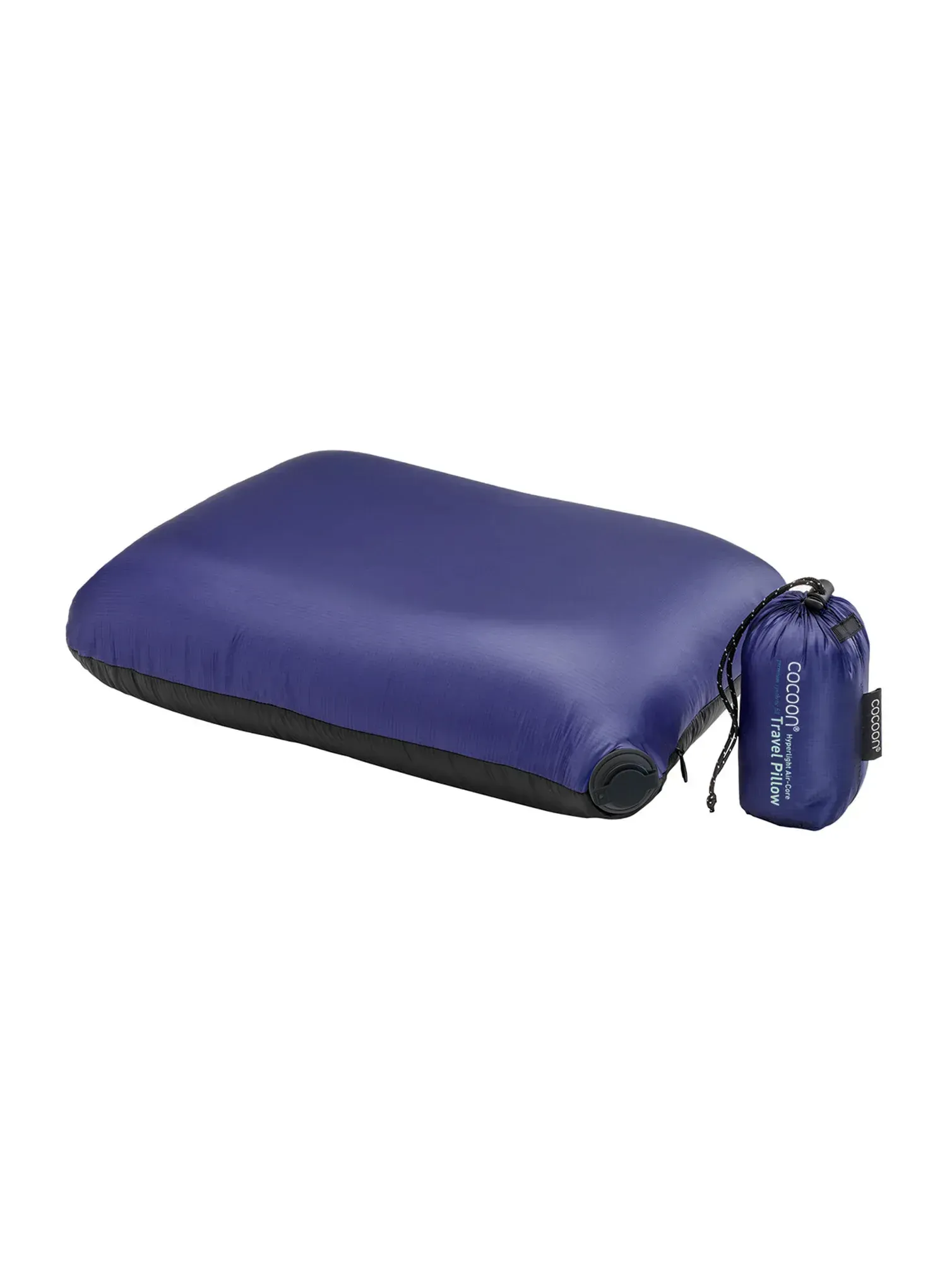 Potovalni vzglavnik Cocoon Air-Core Pillow - Microlight - black/dark blue
