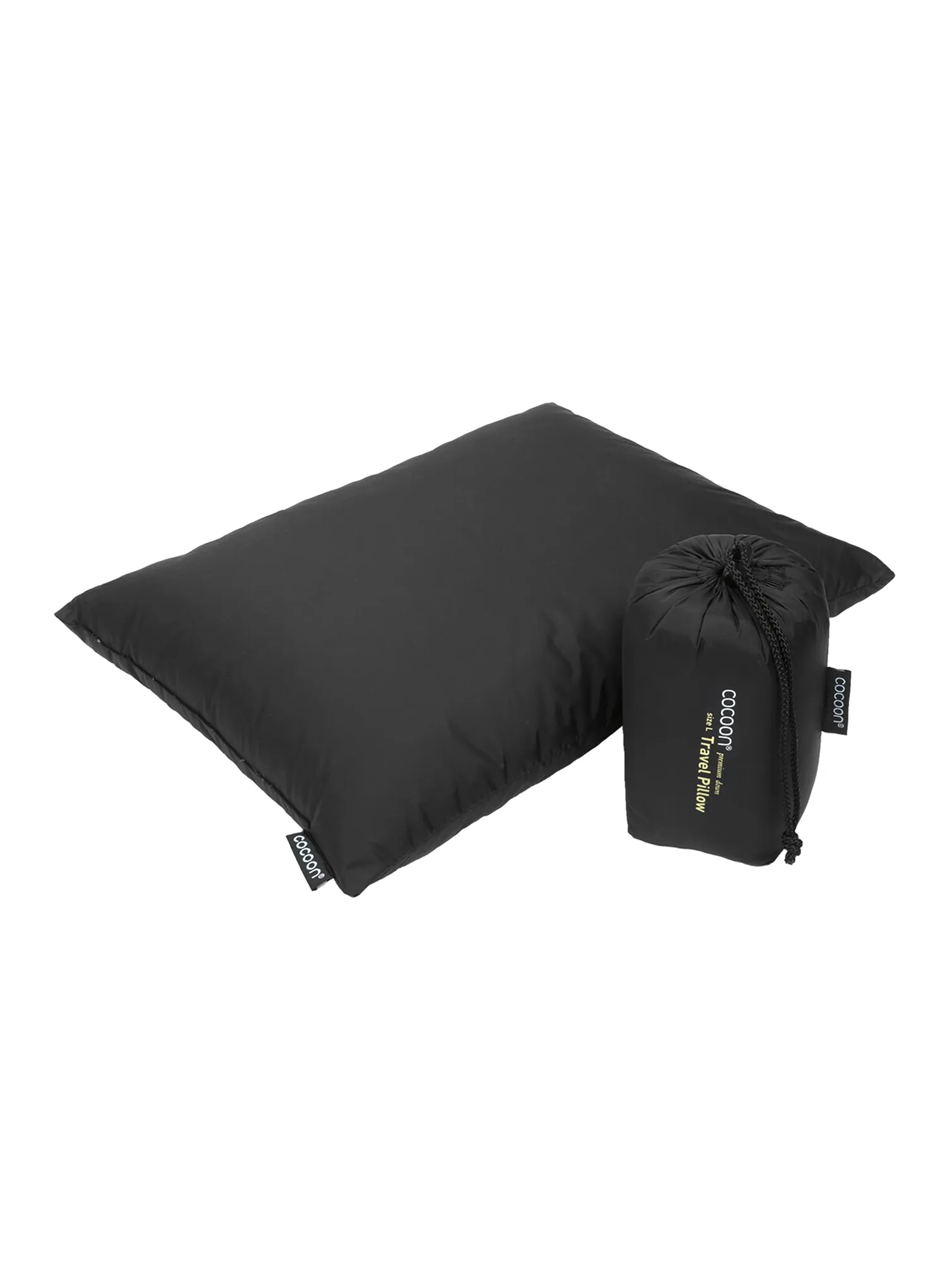 Potovalni vzglavnik Cocoon Down Travel Pillow L - charcoal