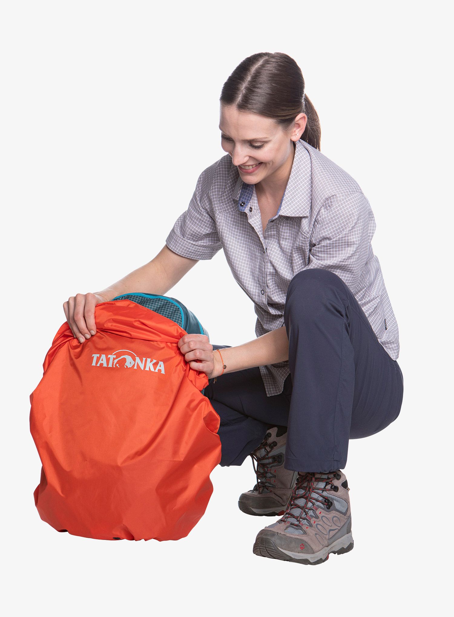 Prevleka za nahrbtnik Tatonka Rain Cover 40-55 - red/orange