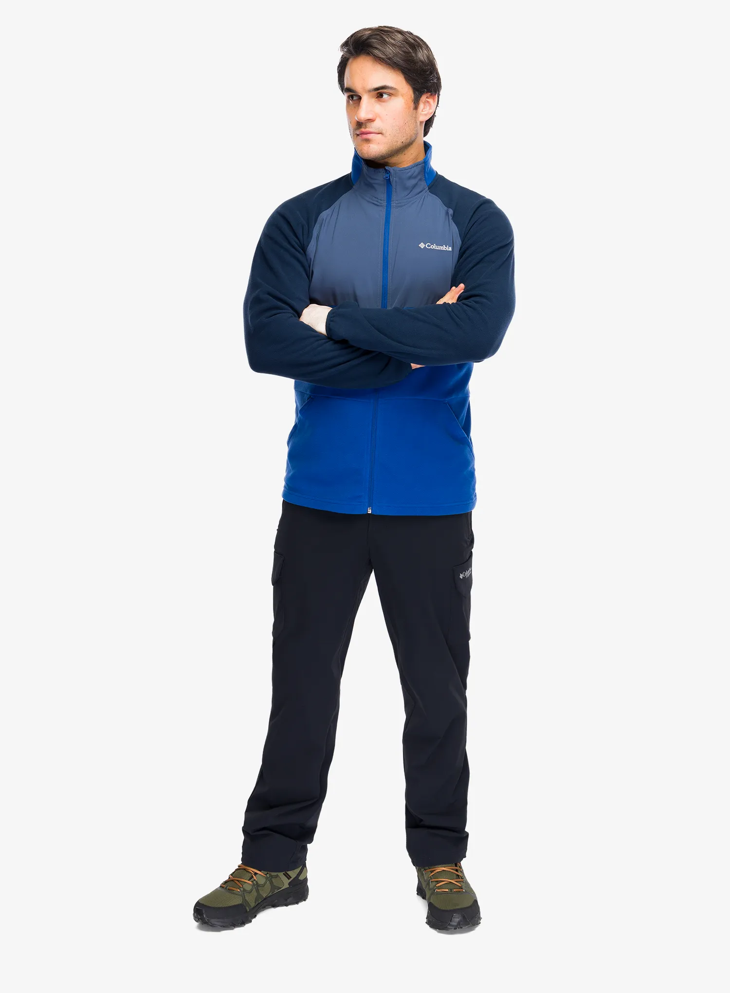 Flis Columbia Vital Valley LW Fleece - m.blue/coll navy/dark mountain