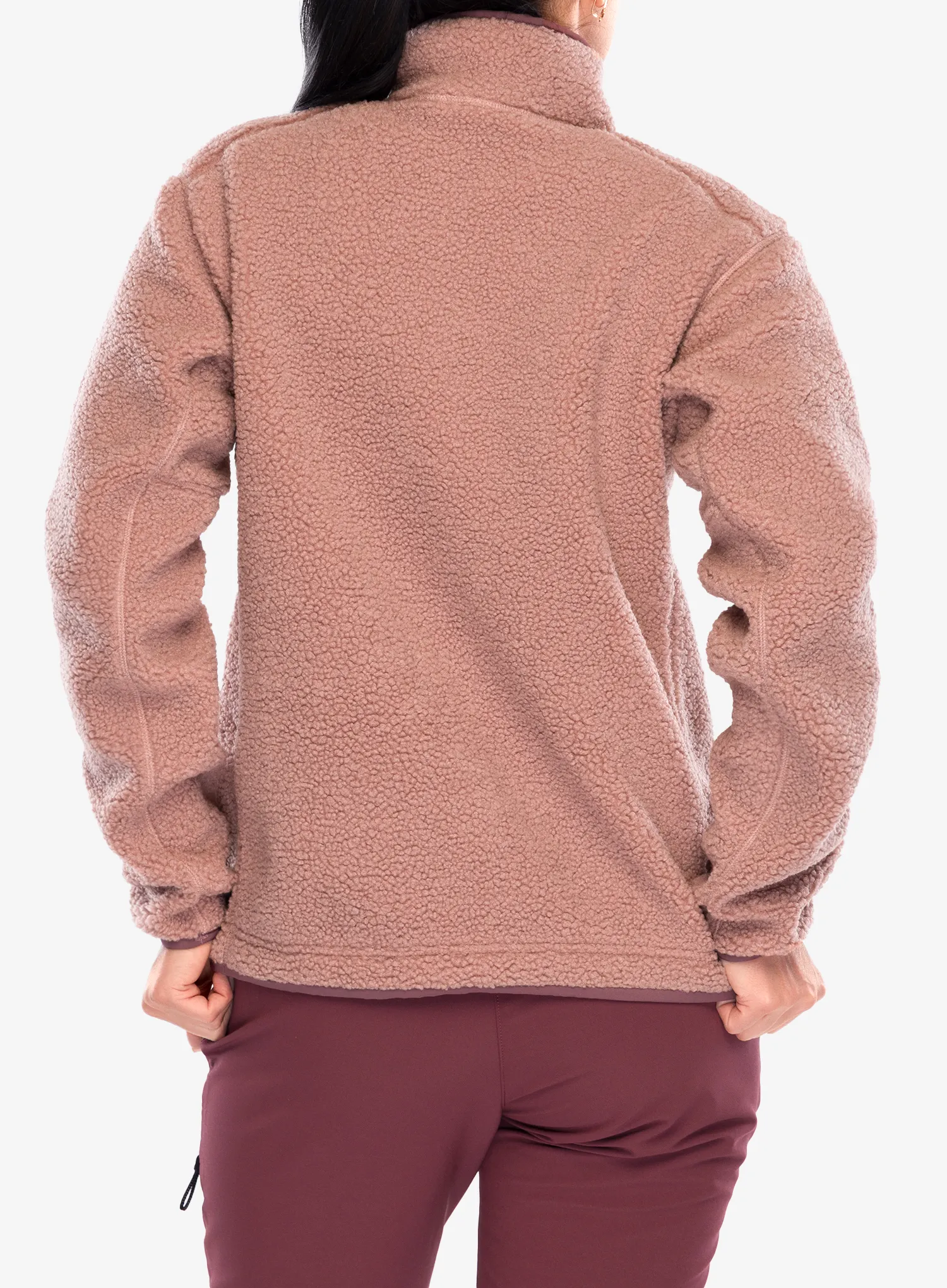 Ženski flis adidas TERREX Xpl Pile Snap - warm clay