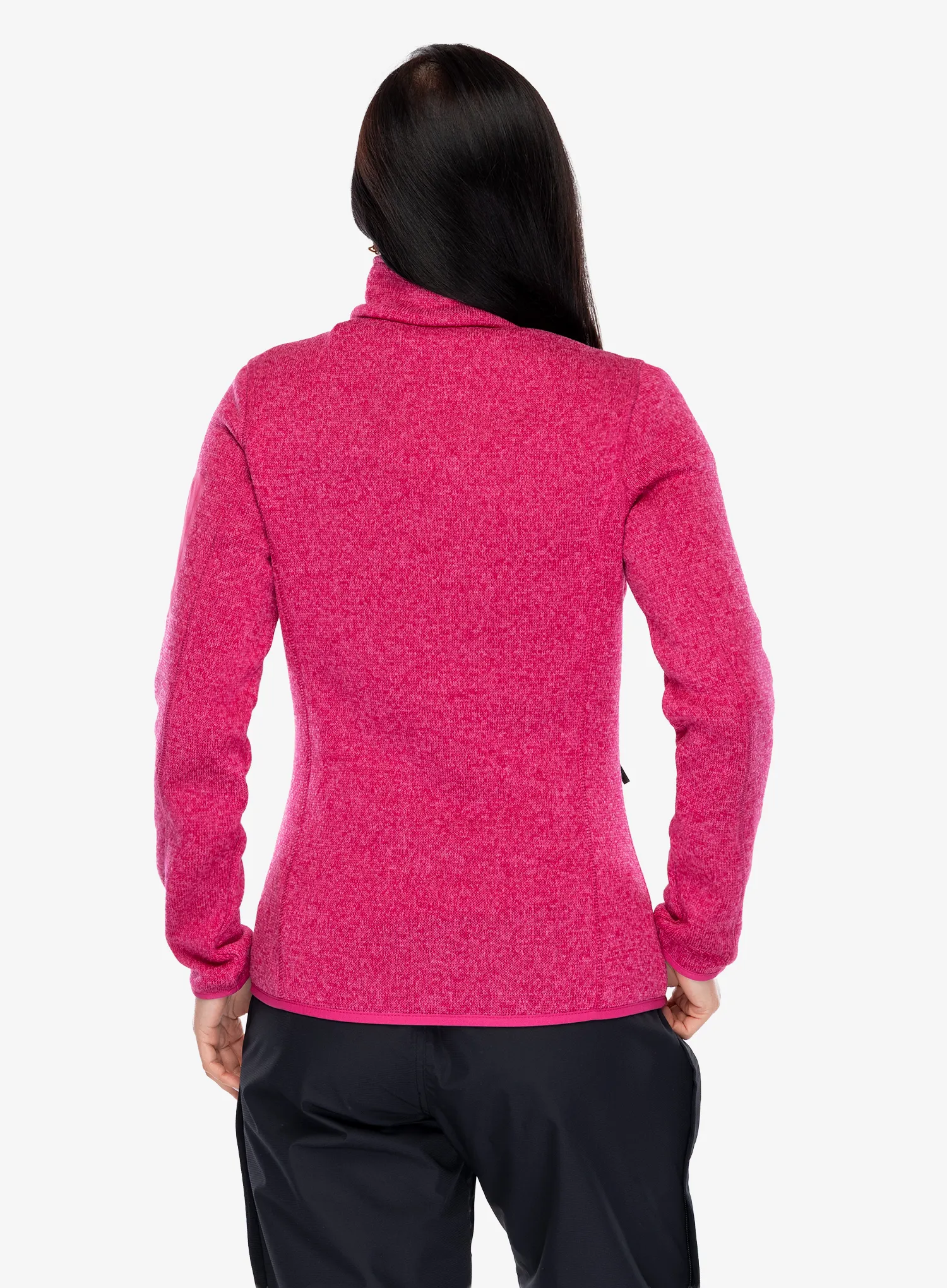Ženski flis CMP Haze Jacket Knitted - magenta/lighter