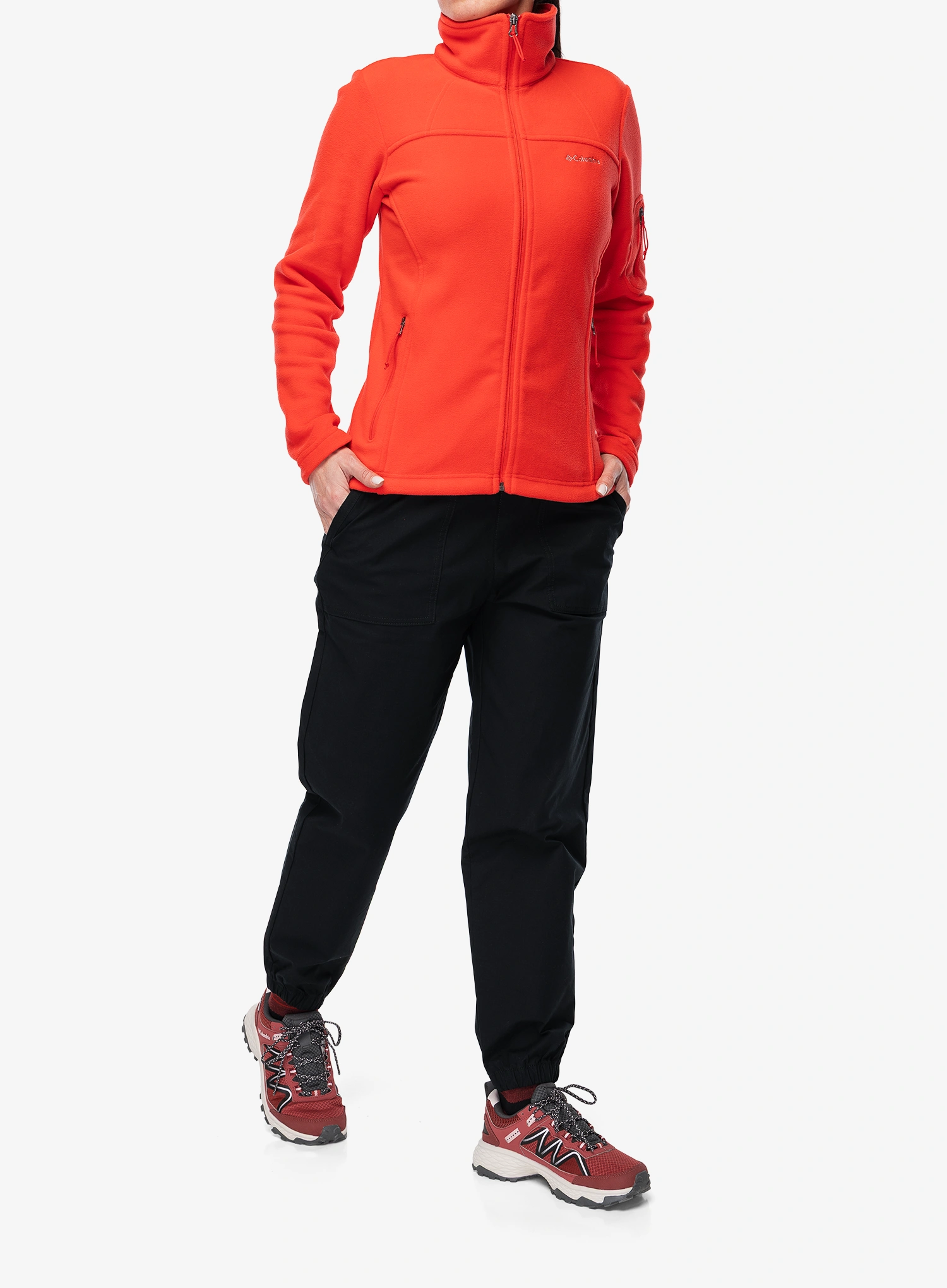 Ženski flis Columbia Fast Trek II Jacket - poppy red