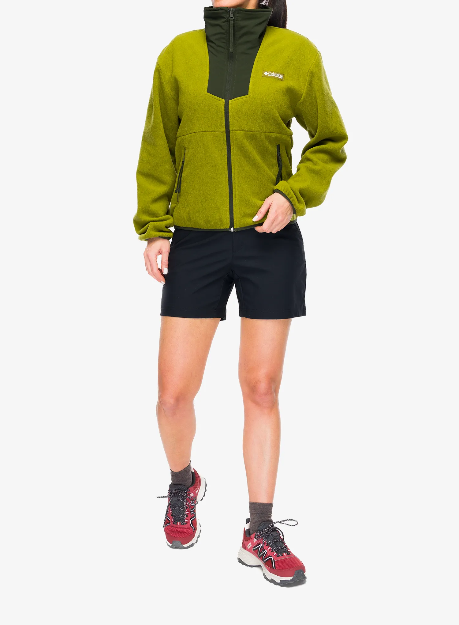 Ženski flis Columbia Sequoia Grove Full Zip Fleece - mossy green/greenscape