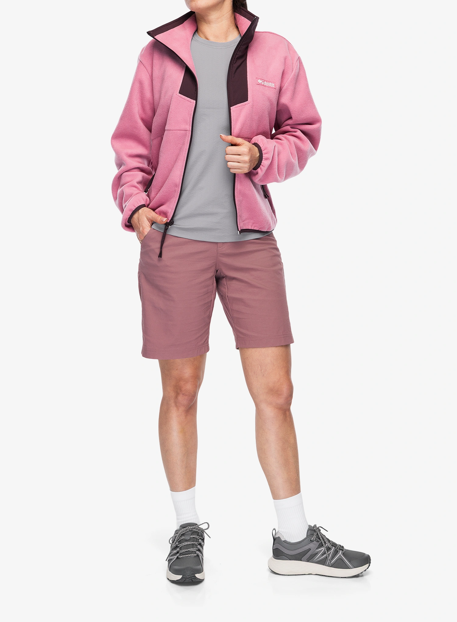 Ženski flis Columbia Sequoia Grove Full Zip Fleece - rosette/moonvista