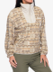 Ženski flis Columbia Sequoia Grove Printed Half Zip - dark stone horizons