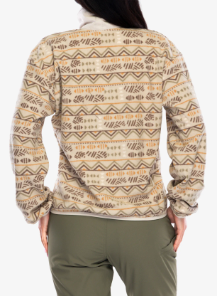 Ženski flis Columbia Sequoia Grove Printed Half Zip - dark stone horizons