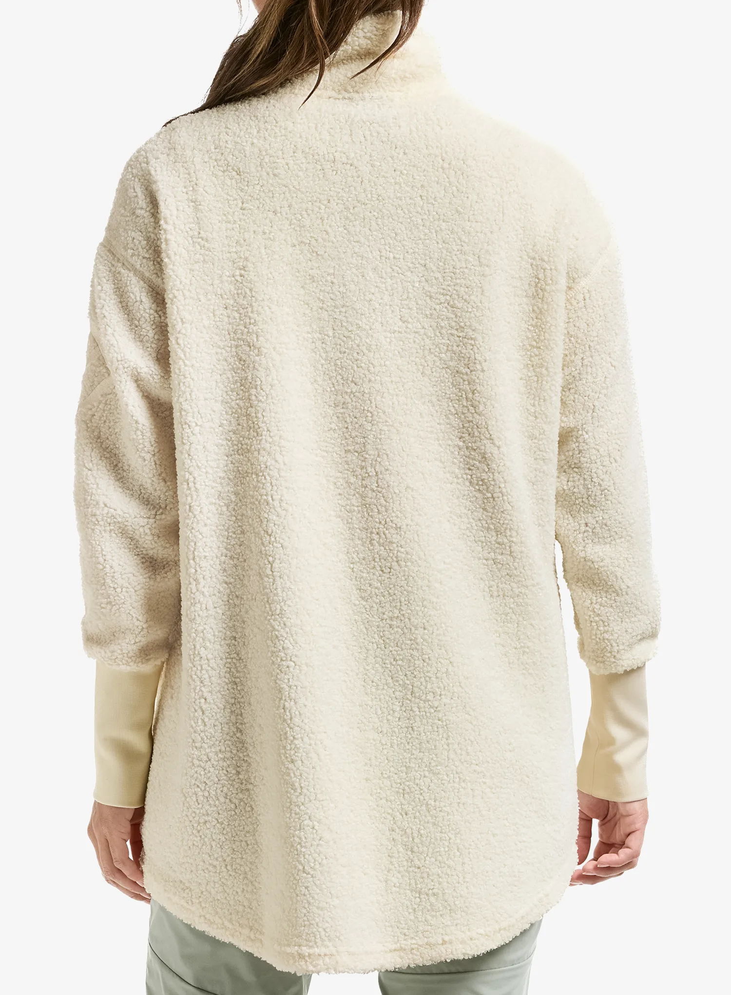 Ženski flis Didriksons Sally Full Zip 2 - white foam