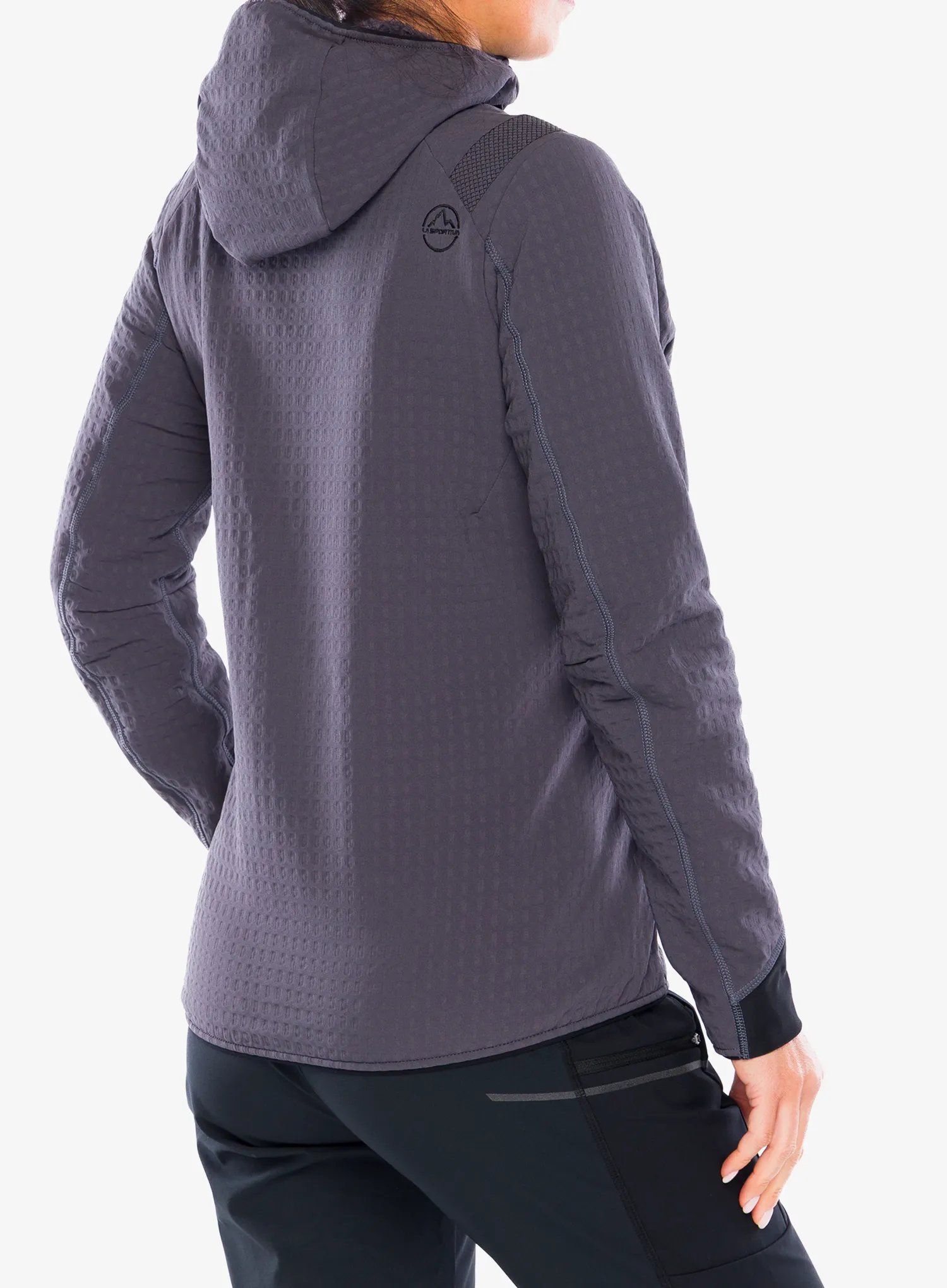 Ženski flis La Sportiva Bristen Thermal Hoody - onyx/chalk