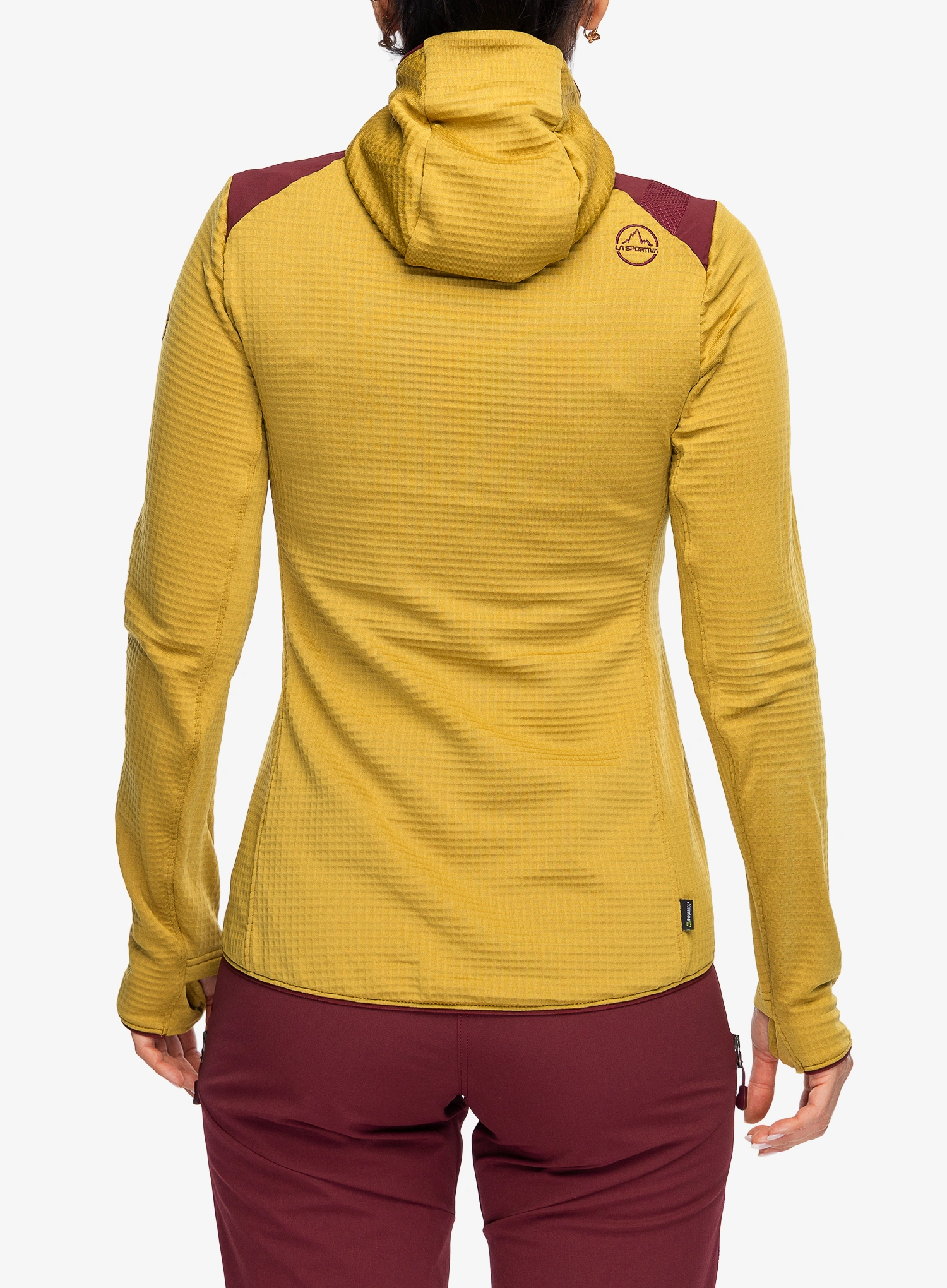 Ženski flis La Sportiva Lucendro Thermal Hoody - savana/redwood