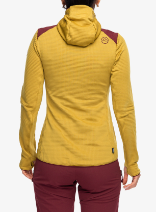 Ženski flis La Sportiva Lucendro Thermal Hoody - savana/redwood